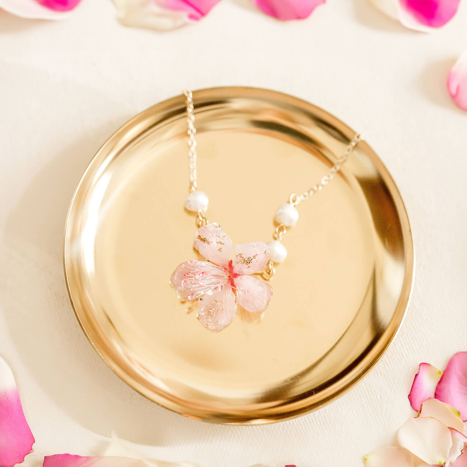 Translucent Classic Cherry BraceletEarringsJewelryBlossomuniqueflowerearringsgiftforhermothergiftdaughtergiftbirthdaygiftanniversarygift