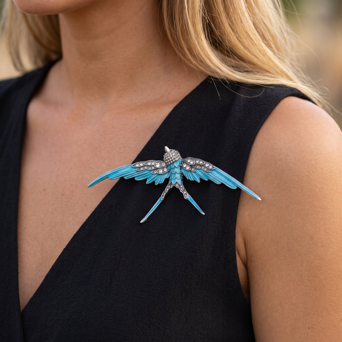Turquoise Sky Swallow Antique Brooch brooch JewelryBlossom #flowerjewelry# #weddingjewelry# #bridaljewelry# #weddinggift# #bridemaidgift##giftforher# #mothergift# #daughtergift# #birthdaygift# #anniversarygi