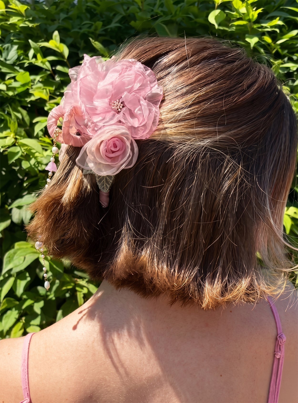 Whispering Rose Tassel Hair Claw hair claws JewelryBlossom flowerjewelry weddingjewelry bridaljewelry weddinggift bridemaidgiftgiftforher mothergift daughtergift birthdaygift anniversarygi
