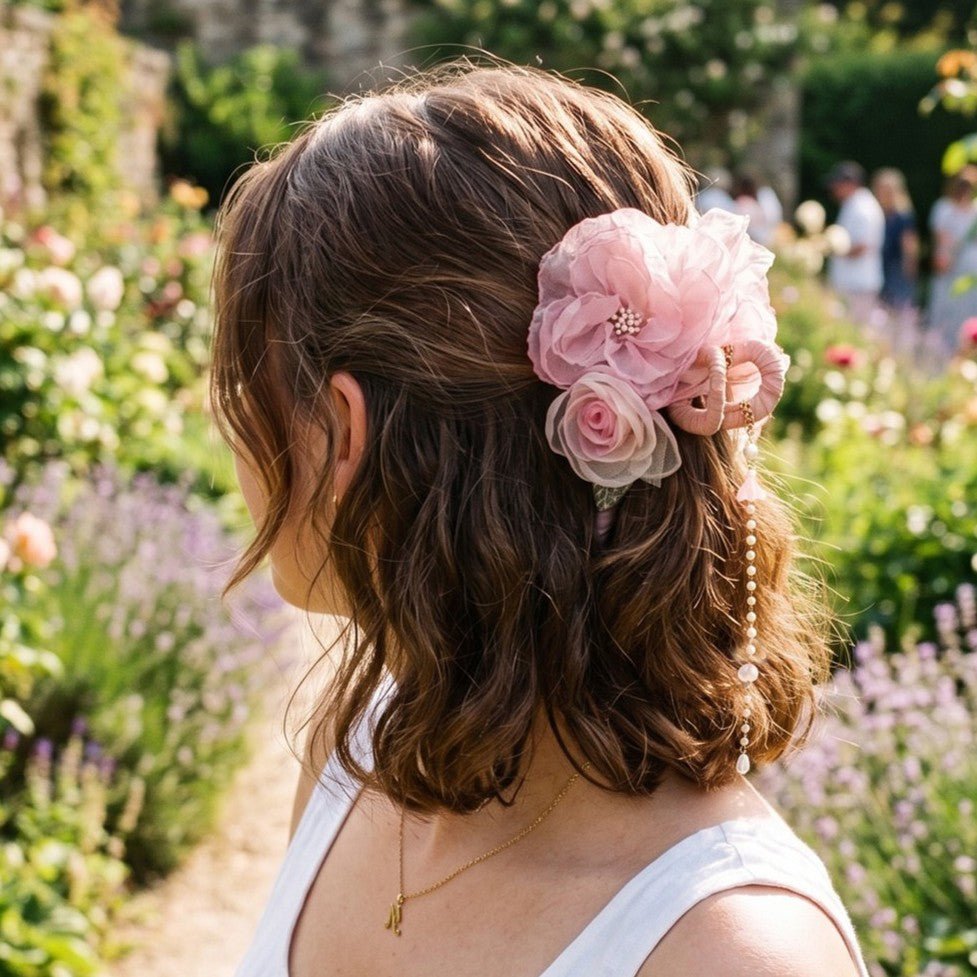Whispering Rose Tassel Hair Claw hair claws JewelryBlossom flowerjewelry weddingjewelry bridaljewelry weddinggift bridemaidgiftgiftforher mothergift daughtergift birthdaygift anniversarygi