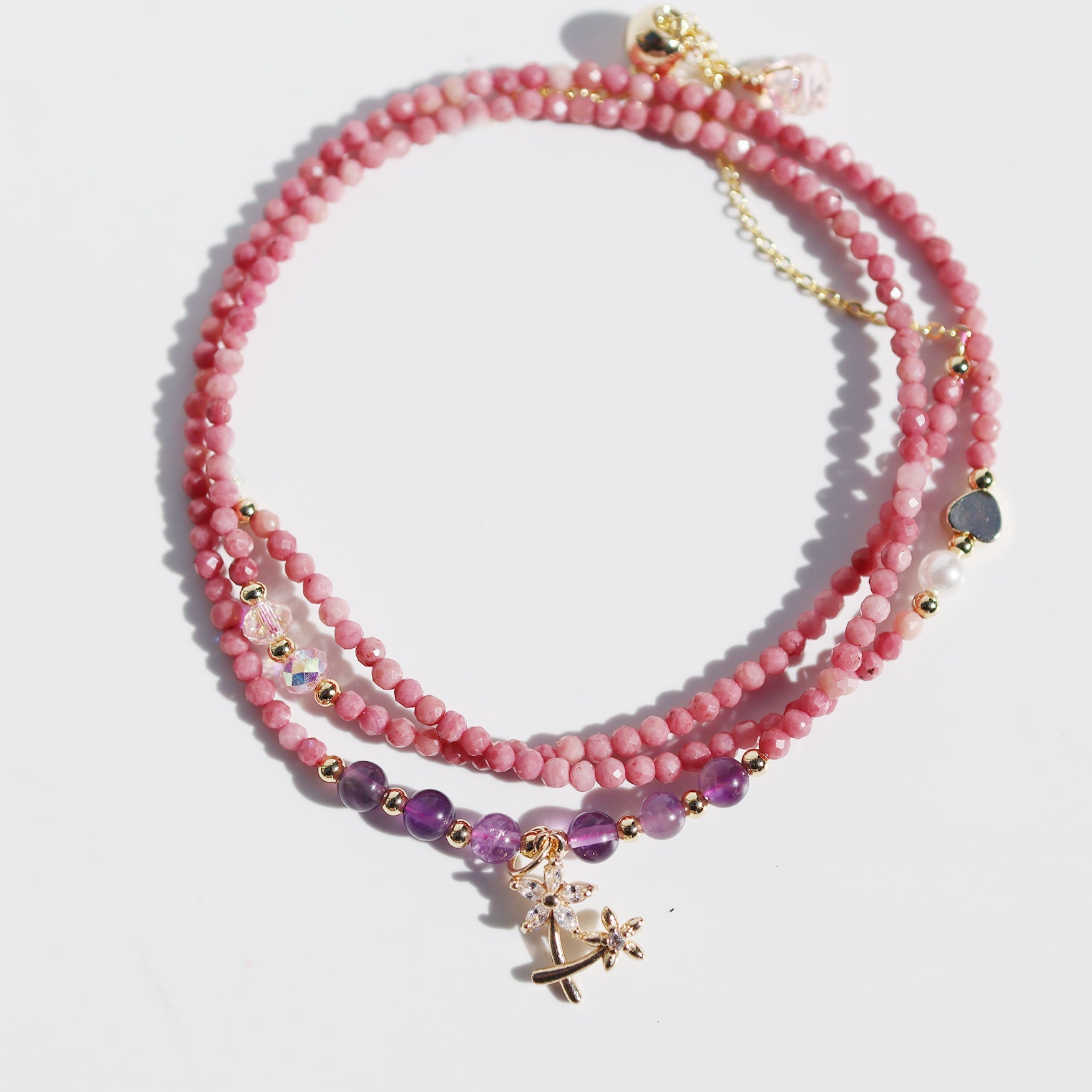 Wildflower Meadow Beaded Strand BraceletBraceletJewelryBlossomuniqueflowerearringsgiftforhermothergiftdaughtergiftbirthdaygiftanniversarygift