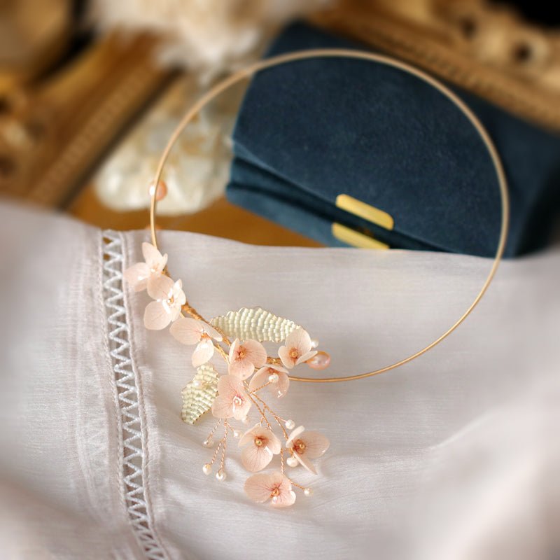 #flowernecklace# - #jewelryblossom##necklace##fairynecklace##weddingjewelry##pinkflowernecklace#