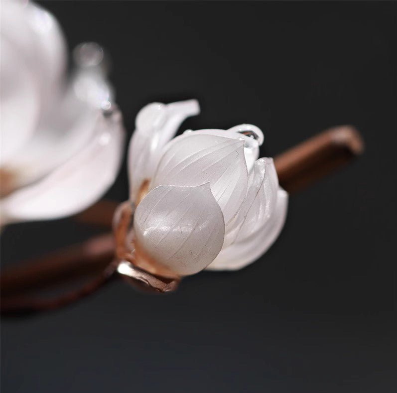 Flowering Grande Magnolia Hair StickHAIRJewelryBlossomuniqueflowerearringsgiftforhermothergiftdaughtergiftbirthdaygiftanniversarygift