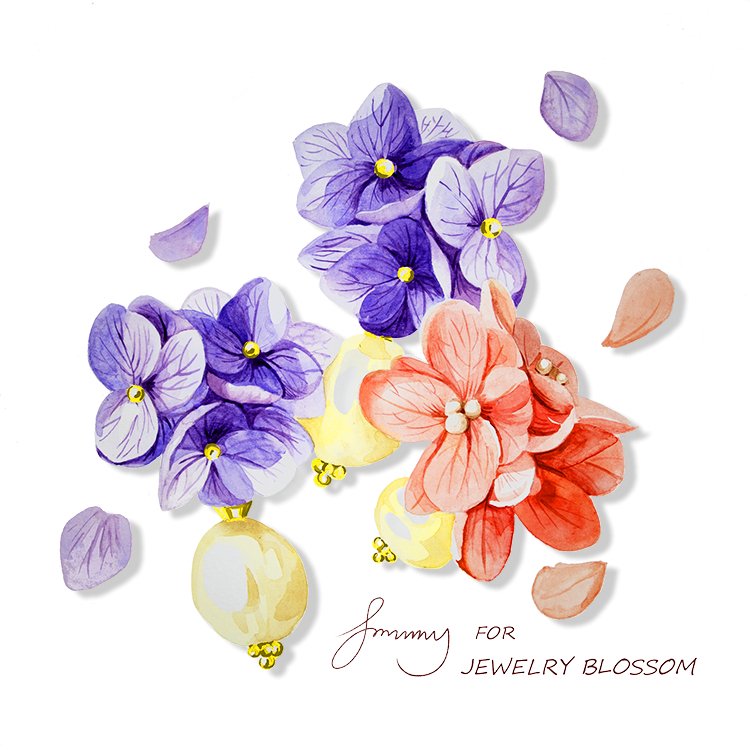 #flowerstuds# jewelryblossom#earrings##flowerearrings##weddingearrings##realflowerearrings##hydrangeaearrings# flower studs