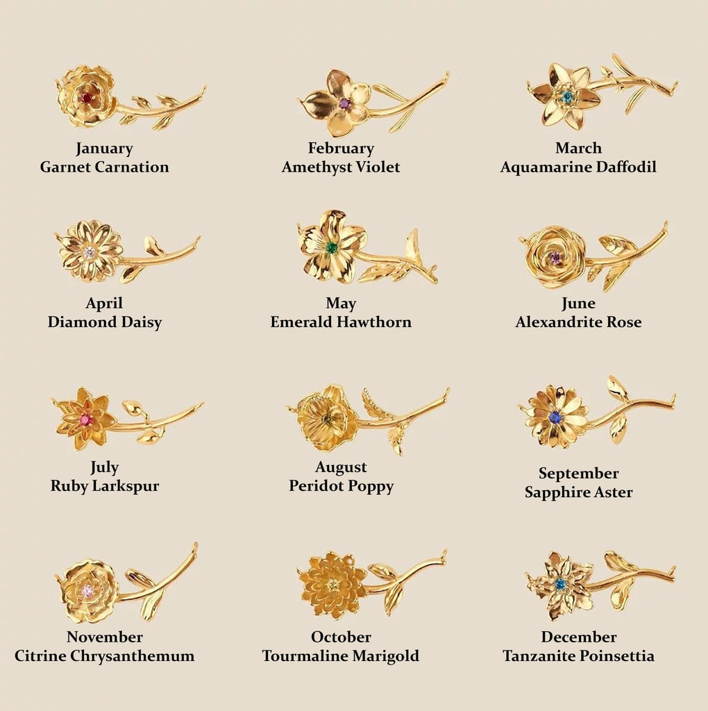 Birth Flower Jewelry
