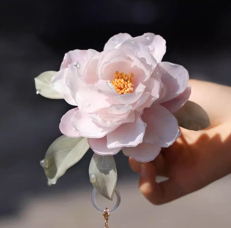 Pink Blossom - JewelryBlossom
pink flower jewelry
pink wedding jewelry
pink hair clips