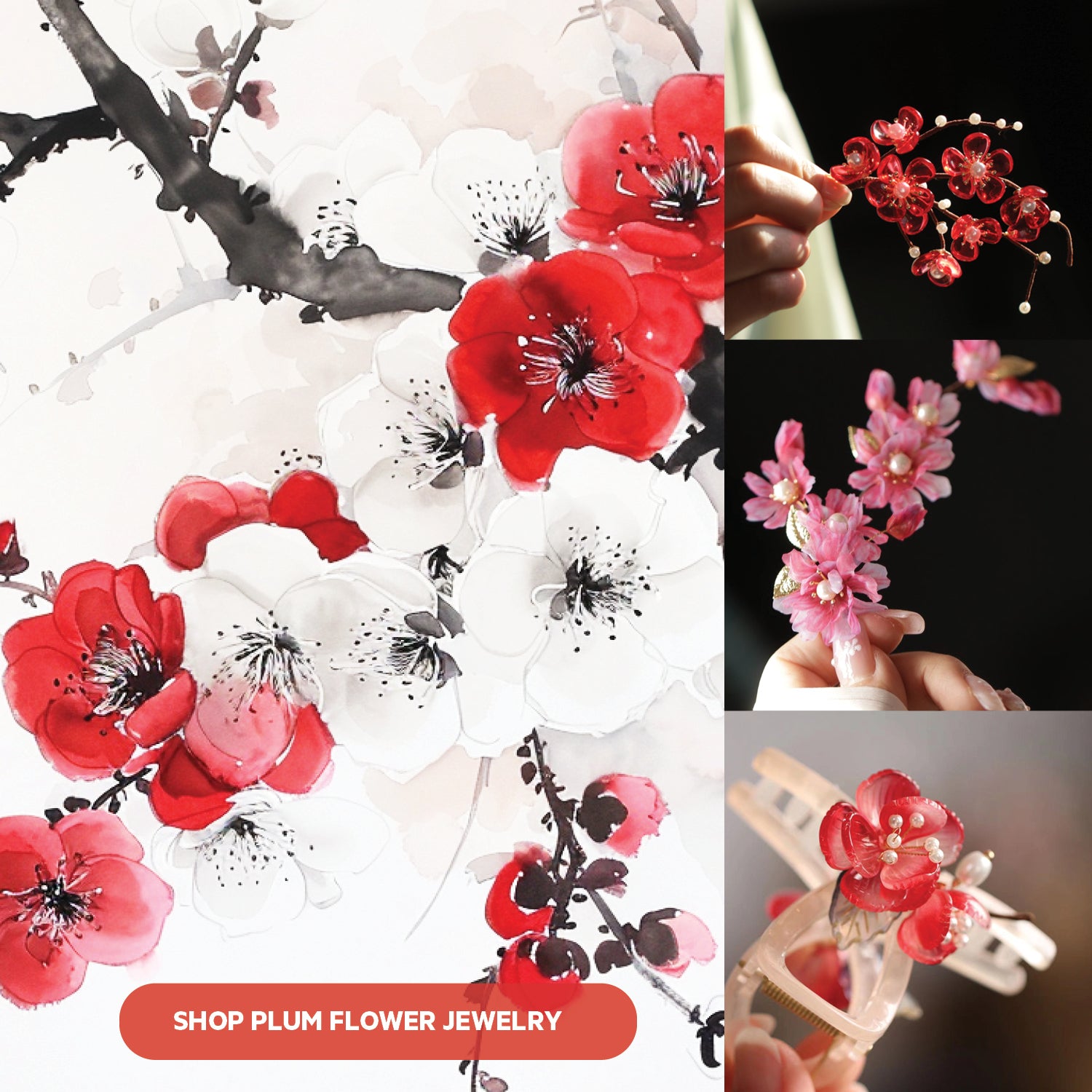 Plum Flower Jewelry - JewelryBlossom