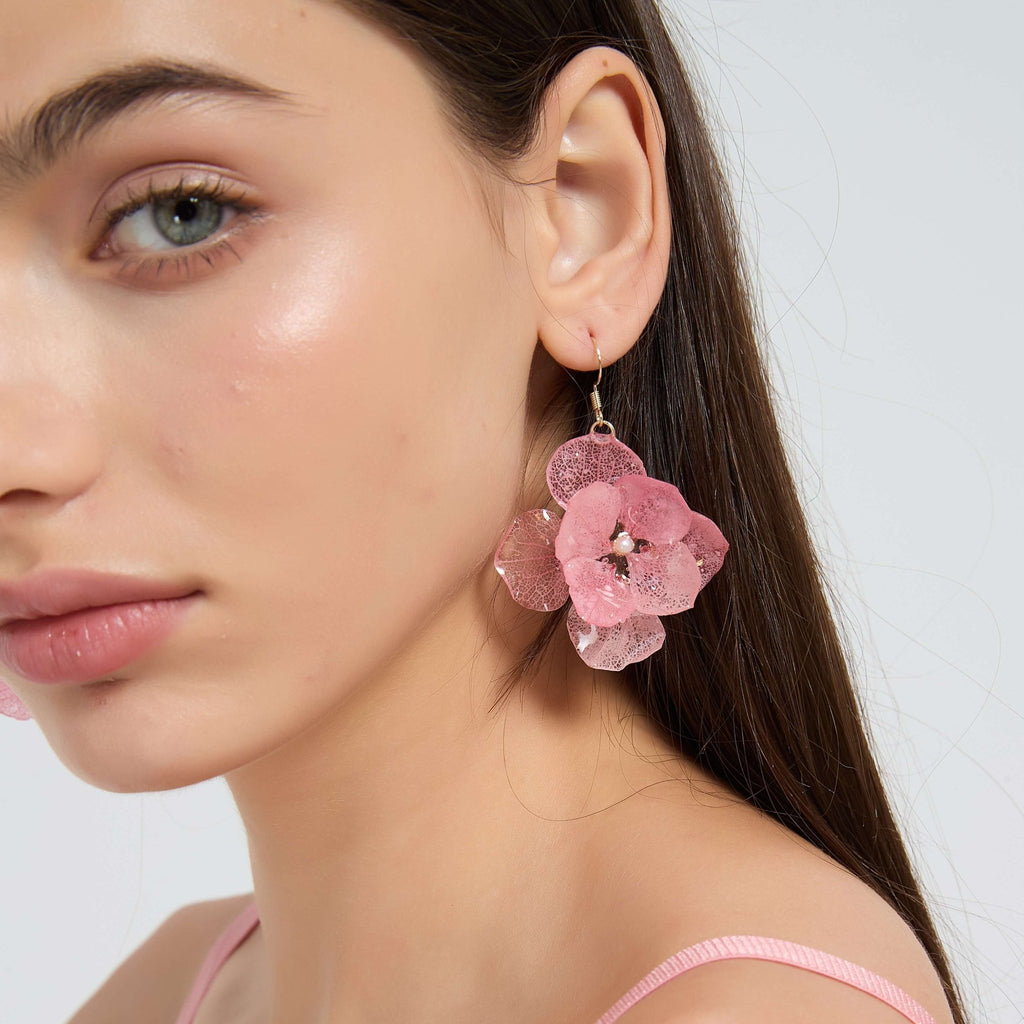Real Flower Earrings