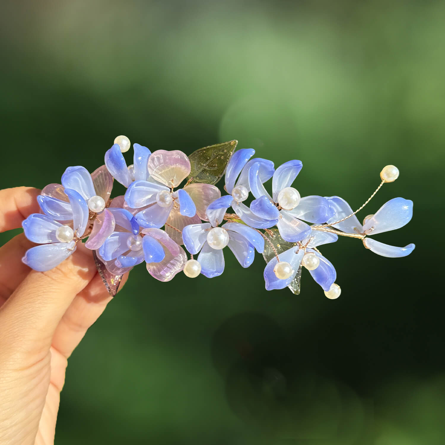 Whisper Wisteria Flower Hair Clip