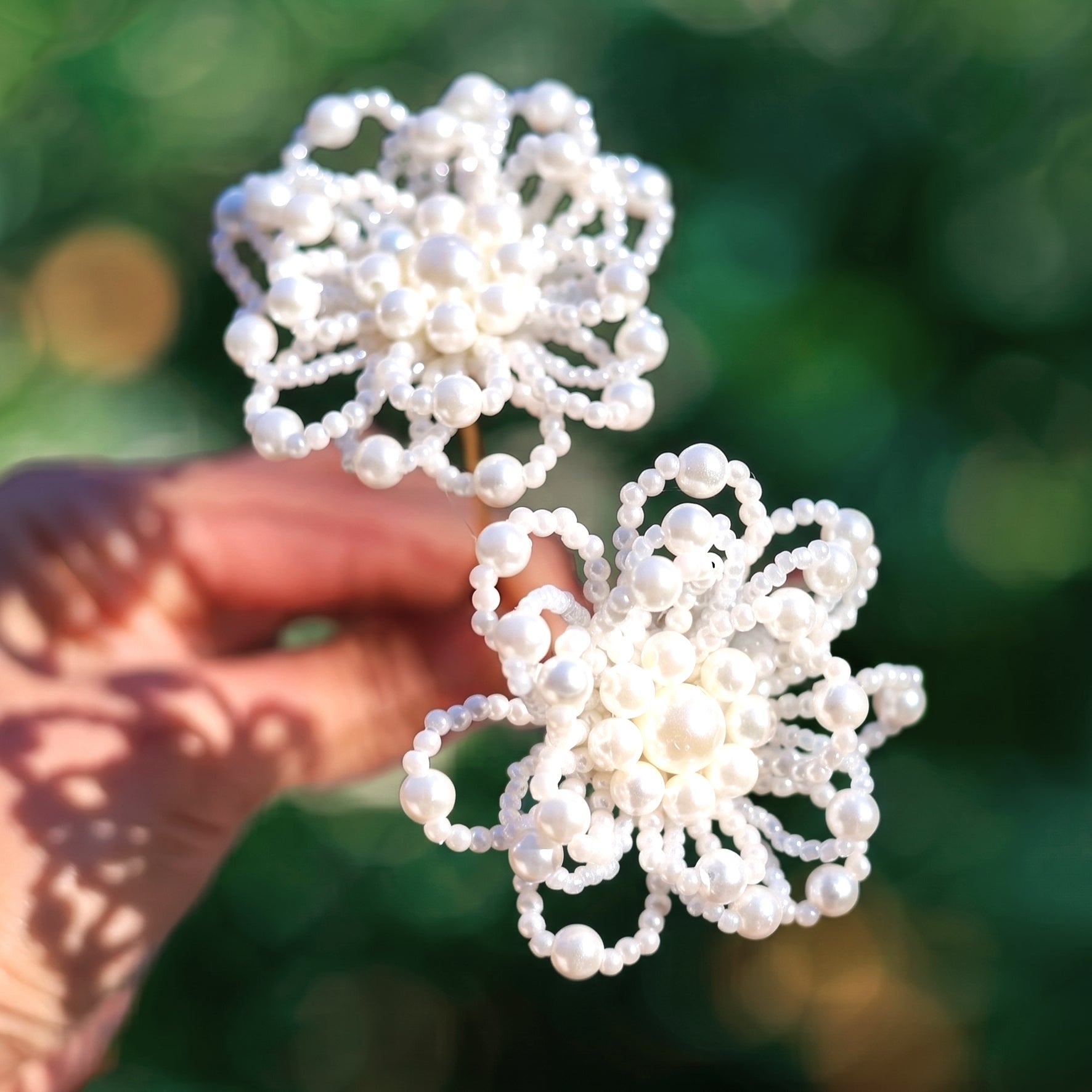 Camille Flower Hair Pins (2-Piece)