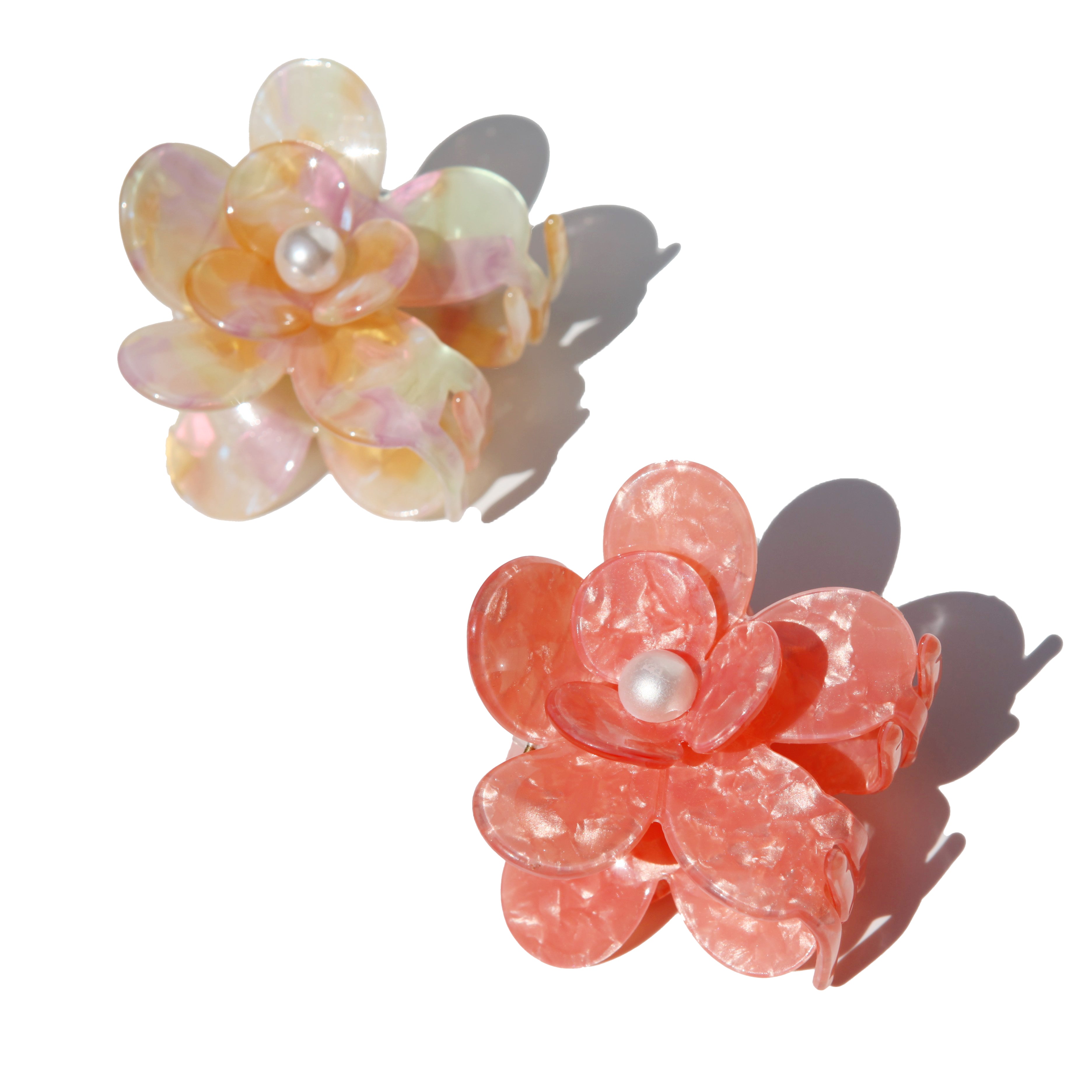Jasimine Pearl Bloom Hair Claw Duo (2 Pieces)