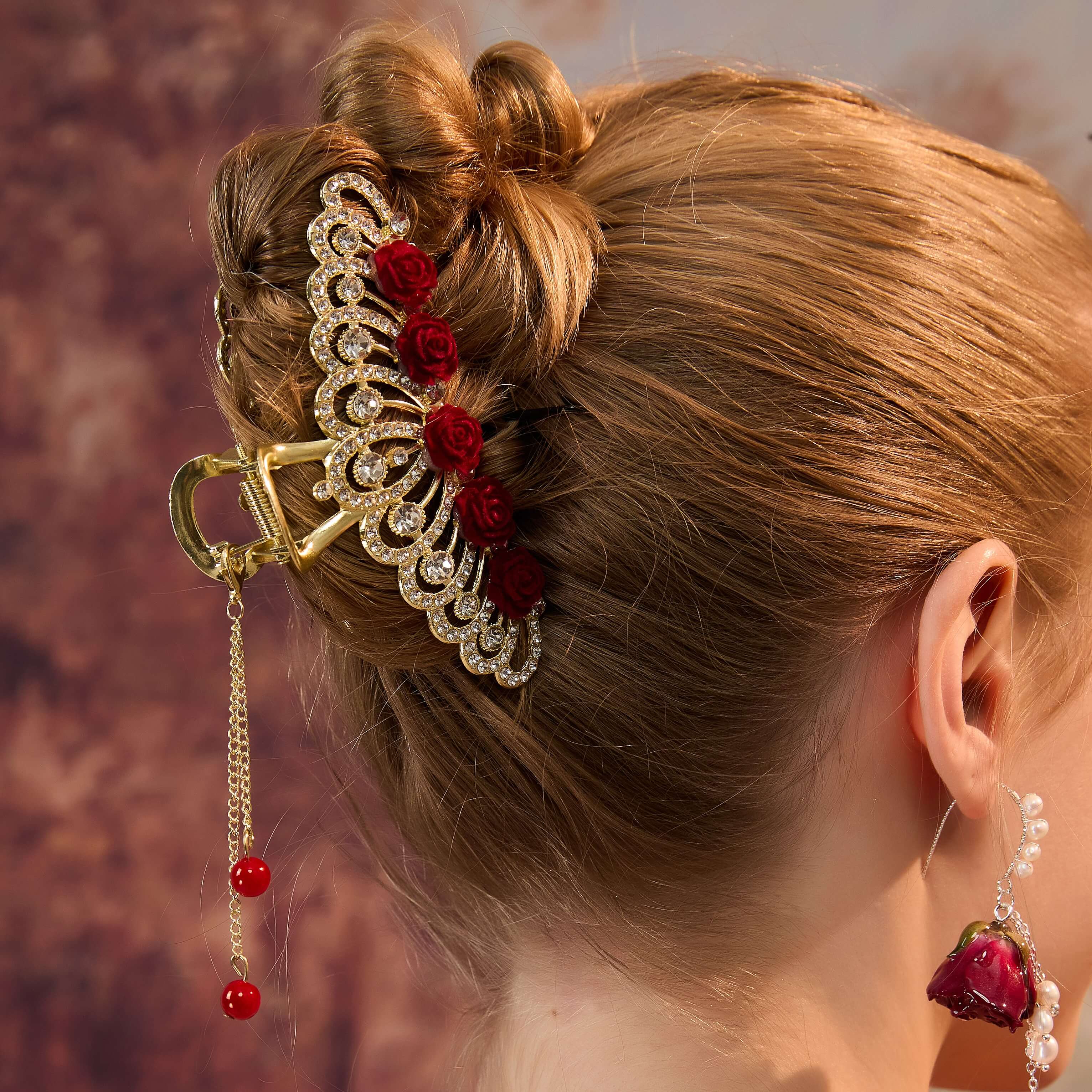 Rose Garden Crown Hair Claw