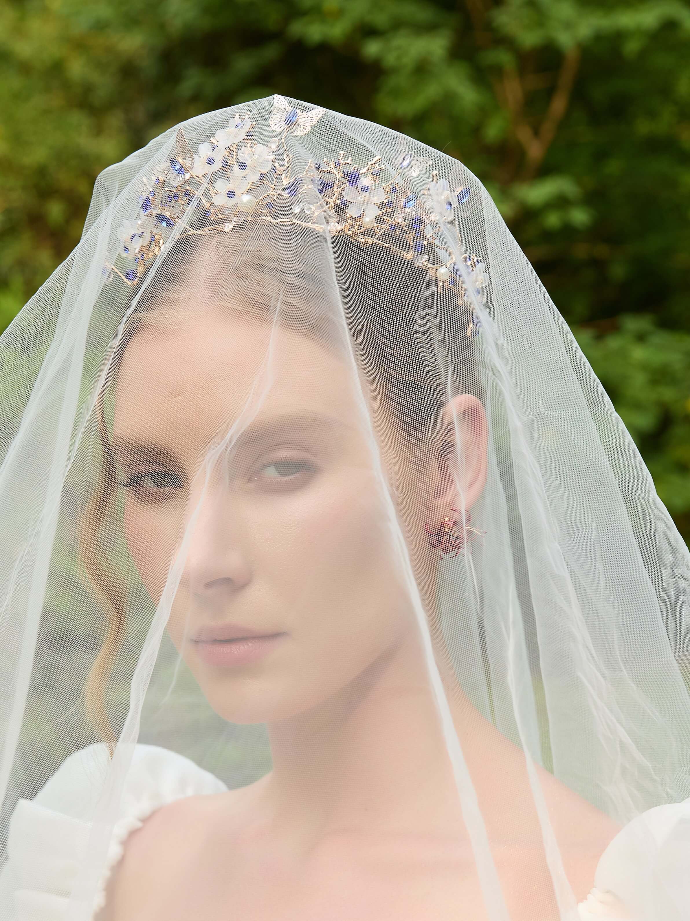 Sapphire Bloom Crown