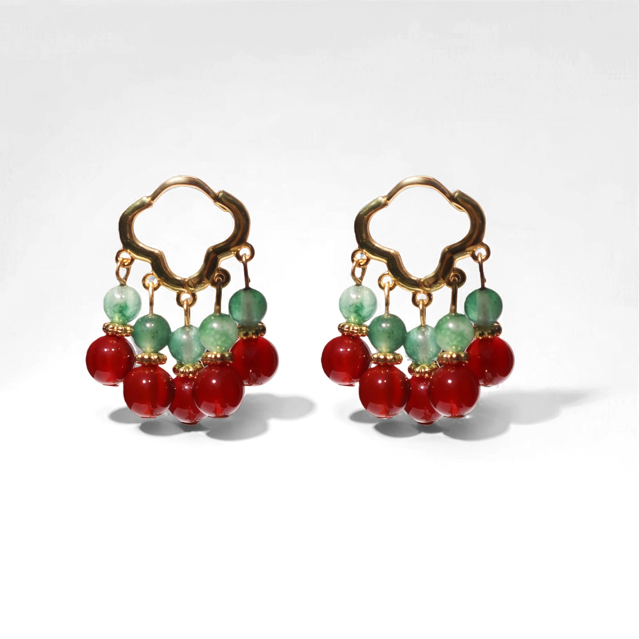 The Verdant Berry Drop Earrings