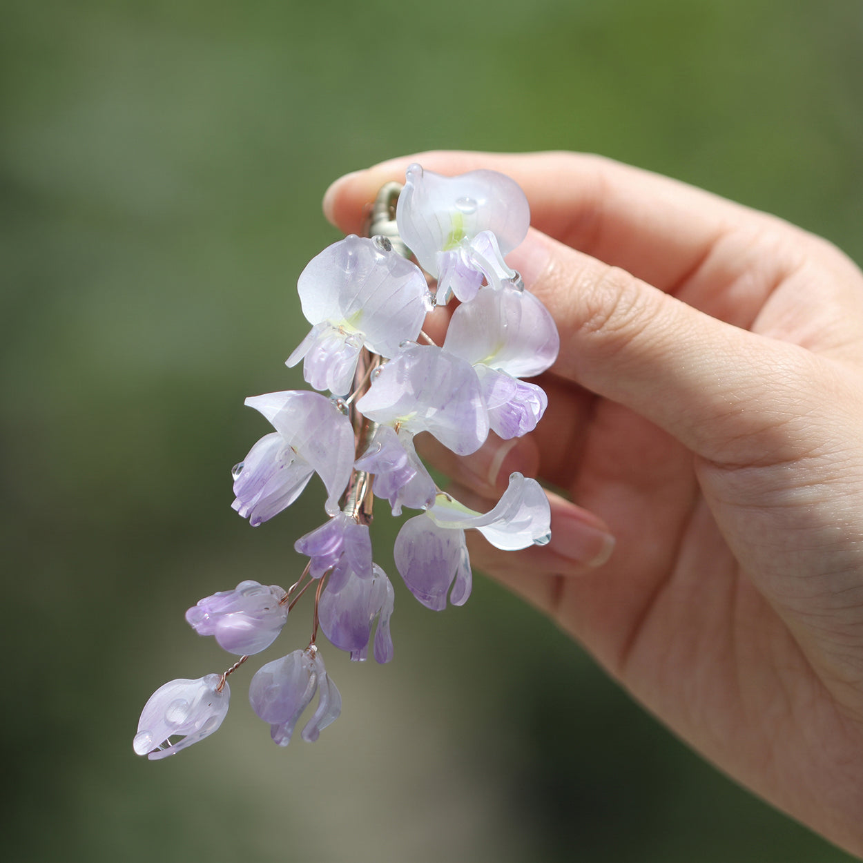 Wisteria Bloom Cascade Hair Clip