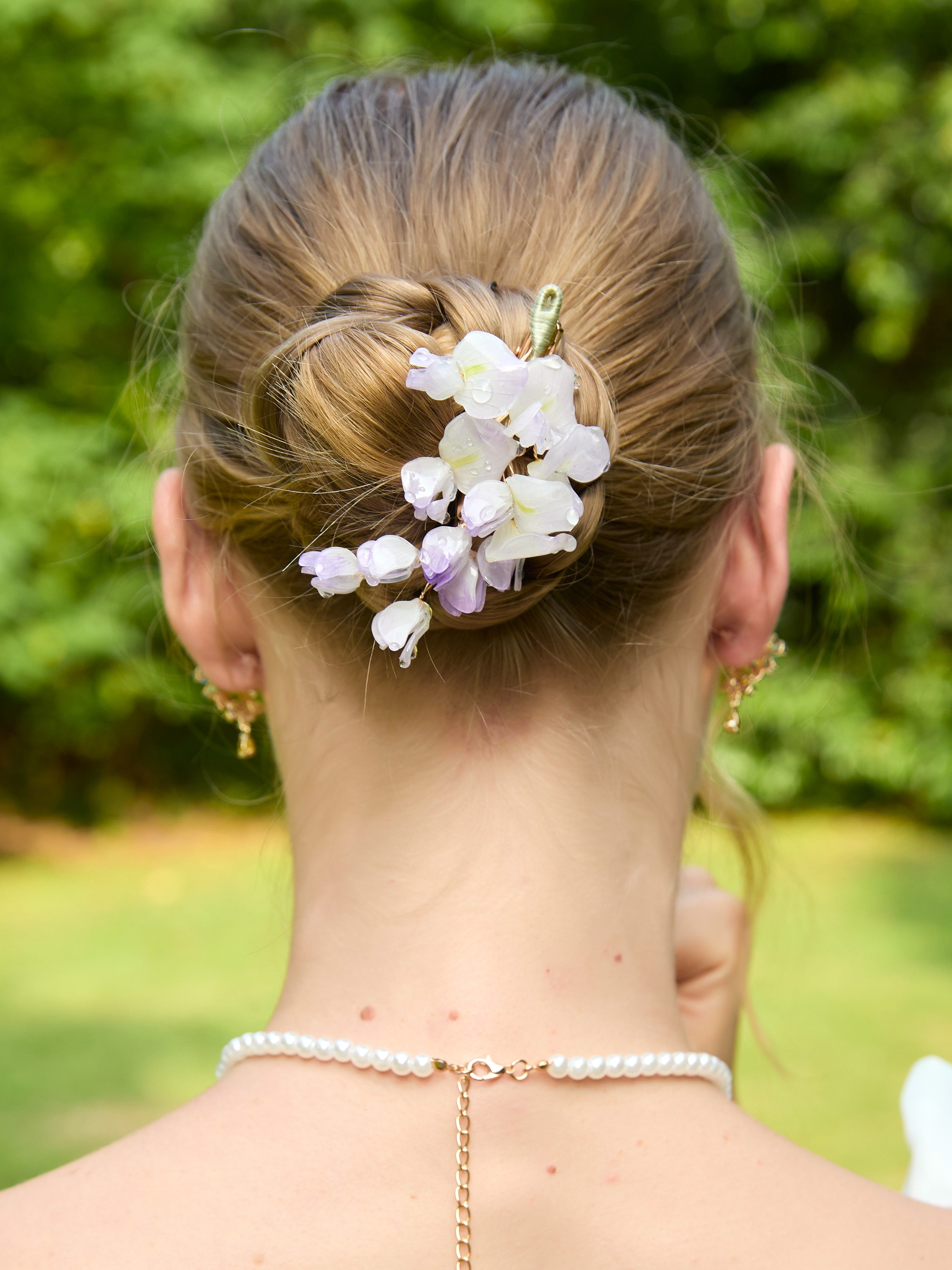 Wisteria Bloom Cascade Hair Clip