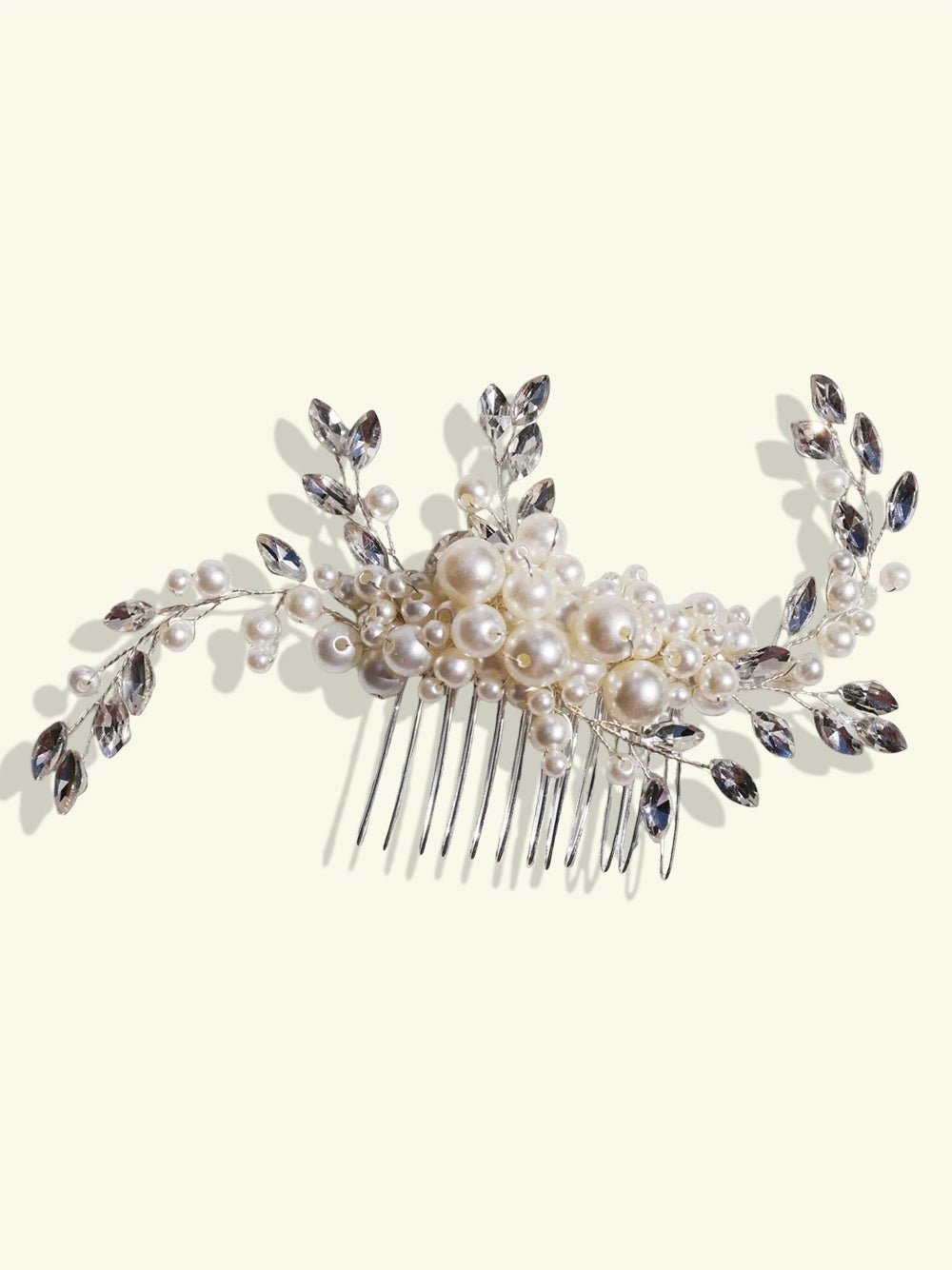 Anna Silver CombHair ClipsJewelryBlossomuniqueflowerearringsgiftforhermothergiftdaughtergiftbirthdaygiftanniversarygift