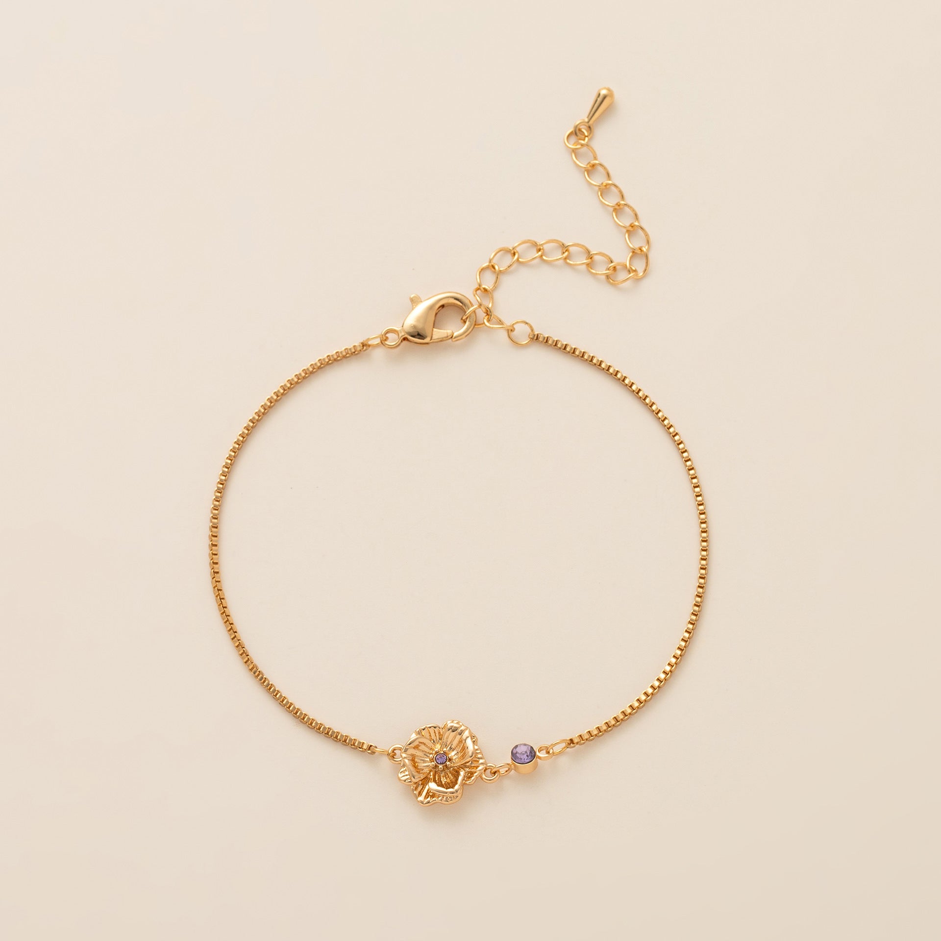 Birth Flower & Birthstone BraceletsBraceletJewelryBlossomuniqueflowerearringsgiftforhermothergiftdaughtergiftbirthdaygiftanniversarygift