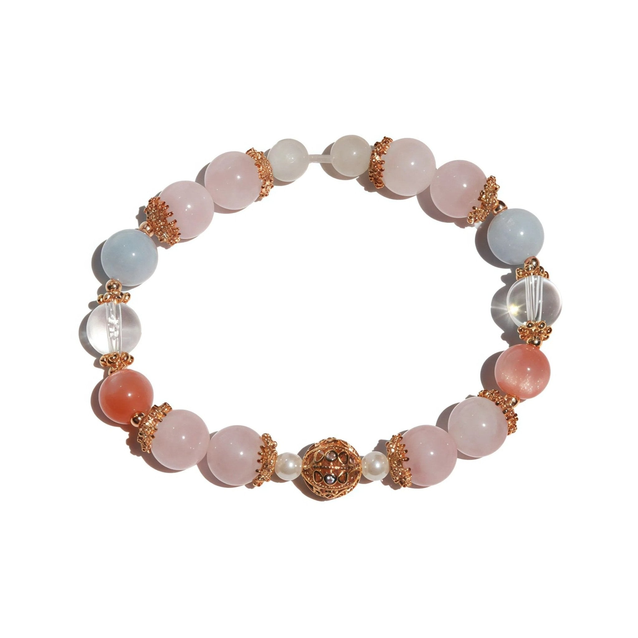 Blush Serenity Crystal BraceletBraceletJewelryBlossomuniqueflowerearringsgiftforhermothergiftdaughtergiftbirthdaygiftanniversarygift