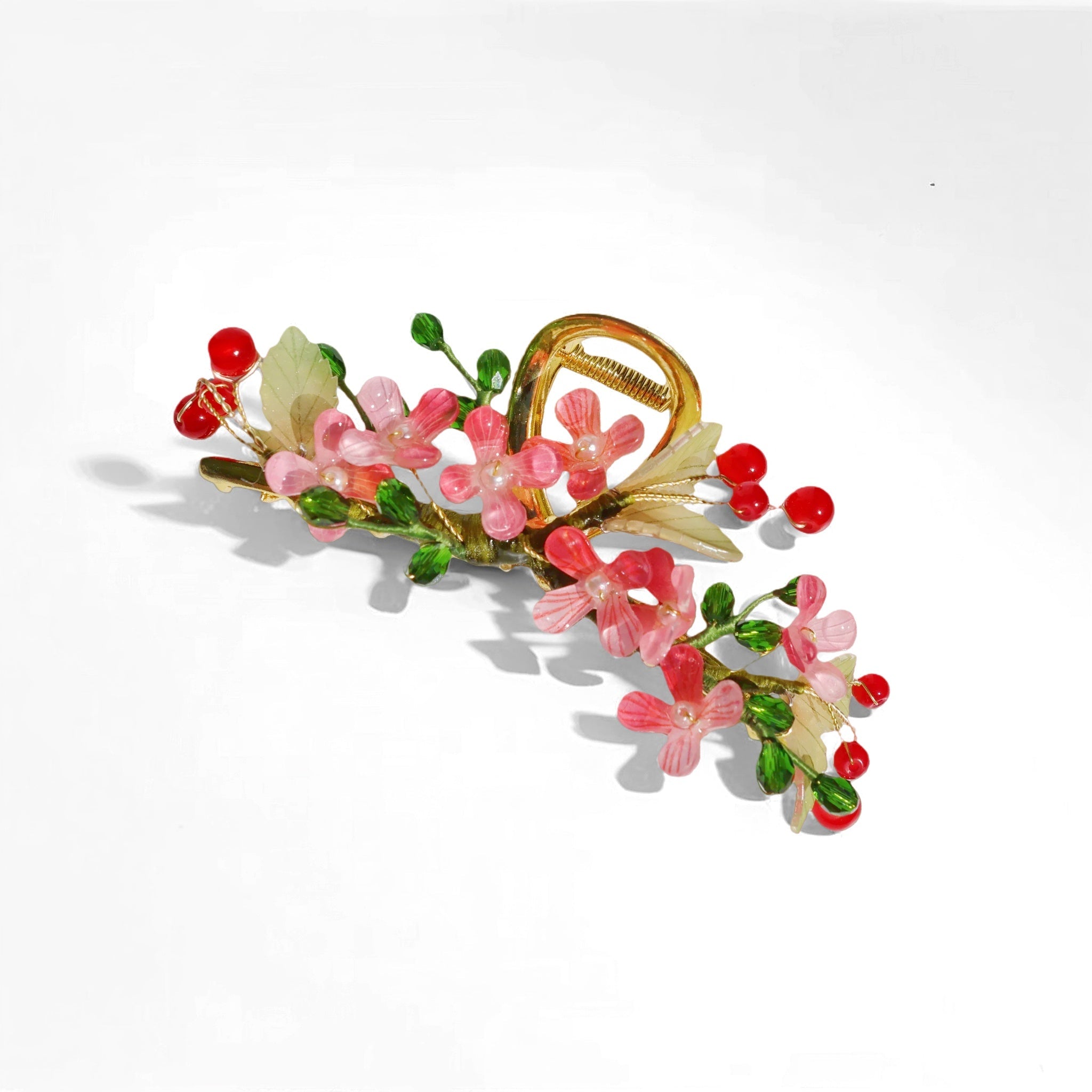 Blushing Sakura Hair Clawhair clawsJewelryBlossomuniqueflowerearringsgiftforhermothergiftdaughtergiftbirthdaygiftanniversarygift