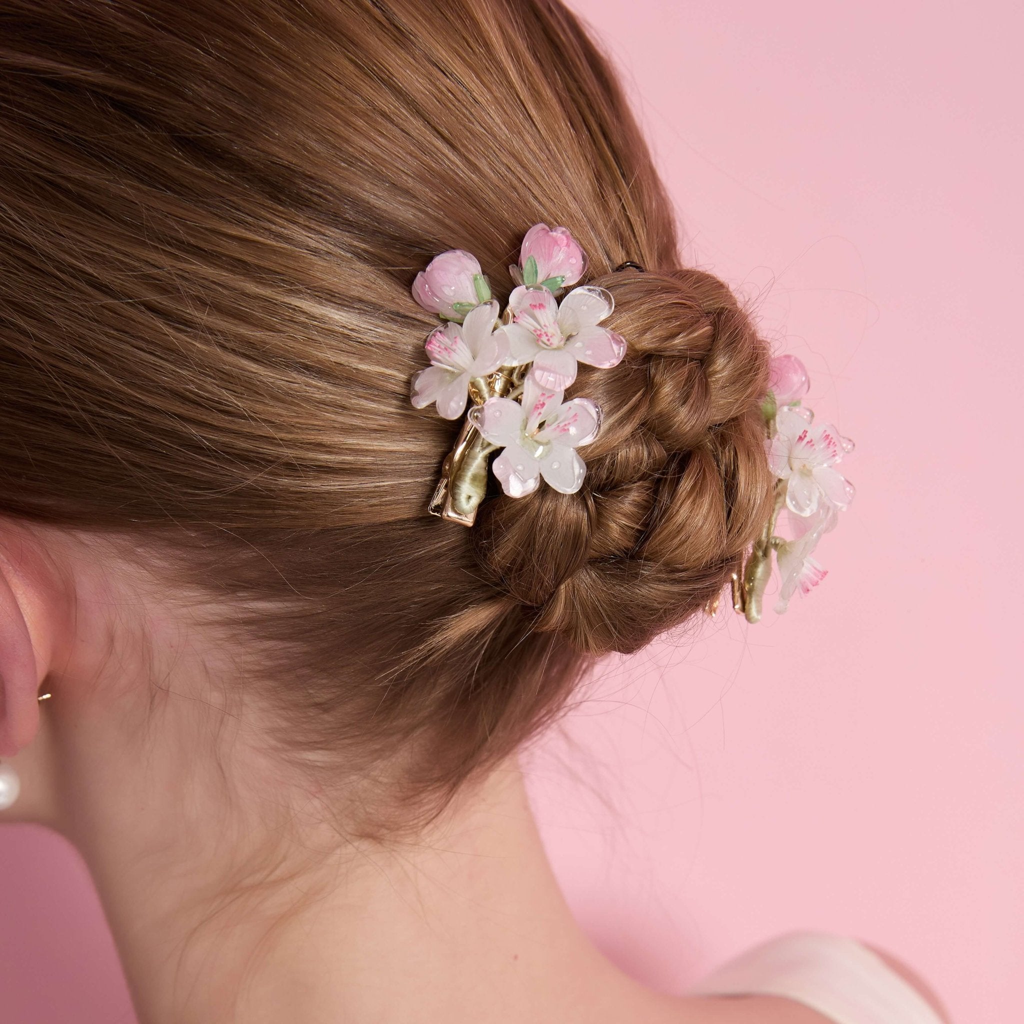 Cherry Blossom Garden Hair Clips (2 - Pieces)HAIRJewelryBlossomuniqueflowerearringsgiftforhermothergiftdaughtergiftbirthdaygiftanniversarygift