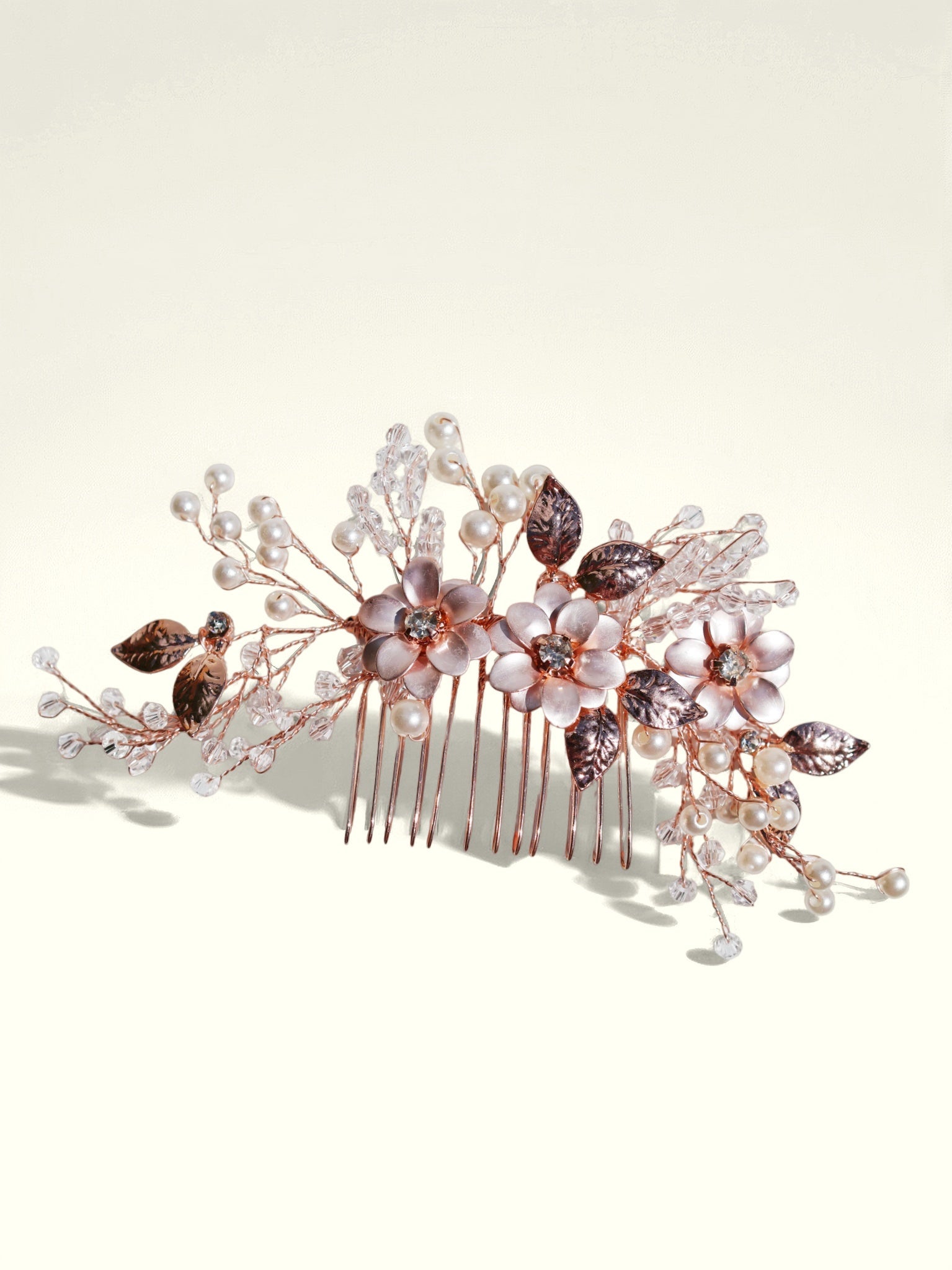 Clara Gold CombHair ClipsJewelryBlossomuniqueflowerearringsgiftforhermothergiftdaughtergiftbirthdaygiftanniversarygift