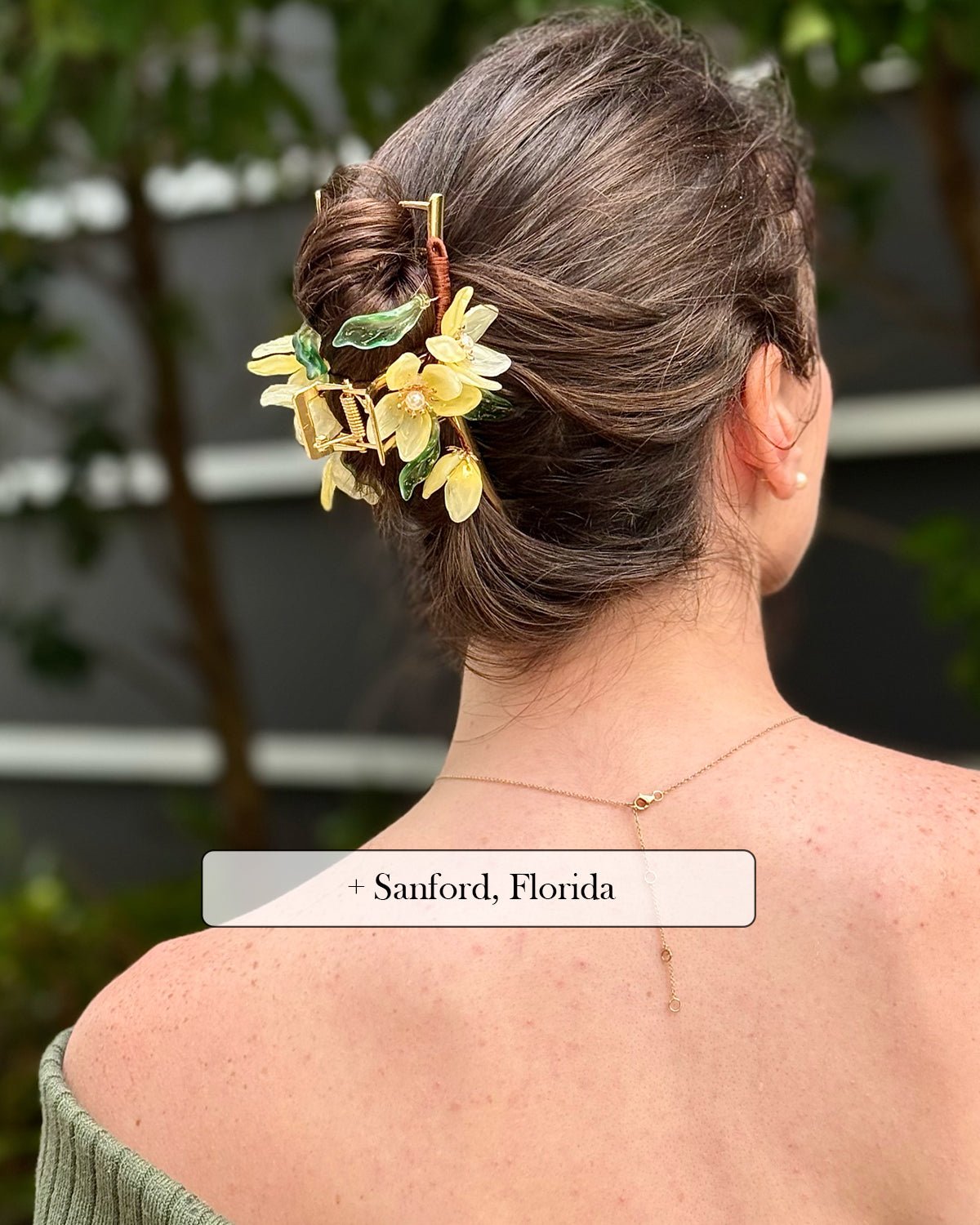 Dream Jasmine Flower Garden Hair Clawhair clawsJewelryBlossomuniqueflowerearringsgiftforhermothergiftdaughtergiftbirthdaygiftanniversarygift