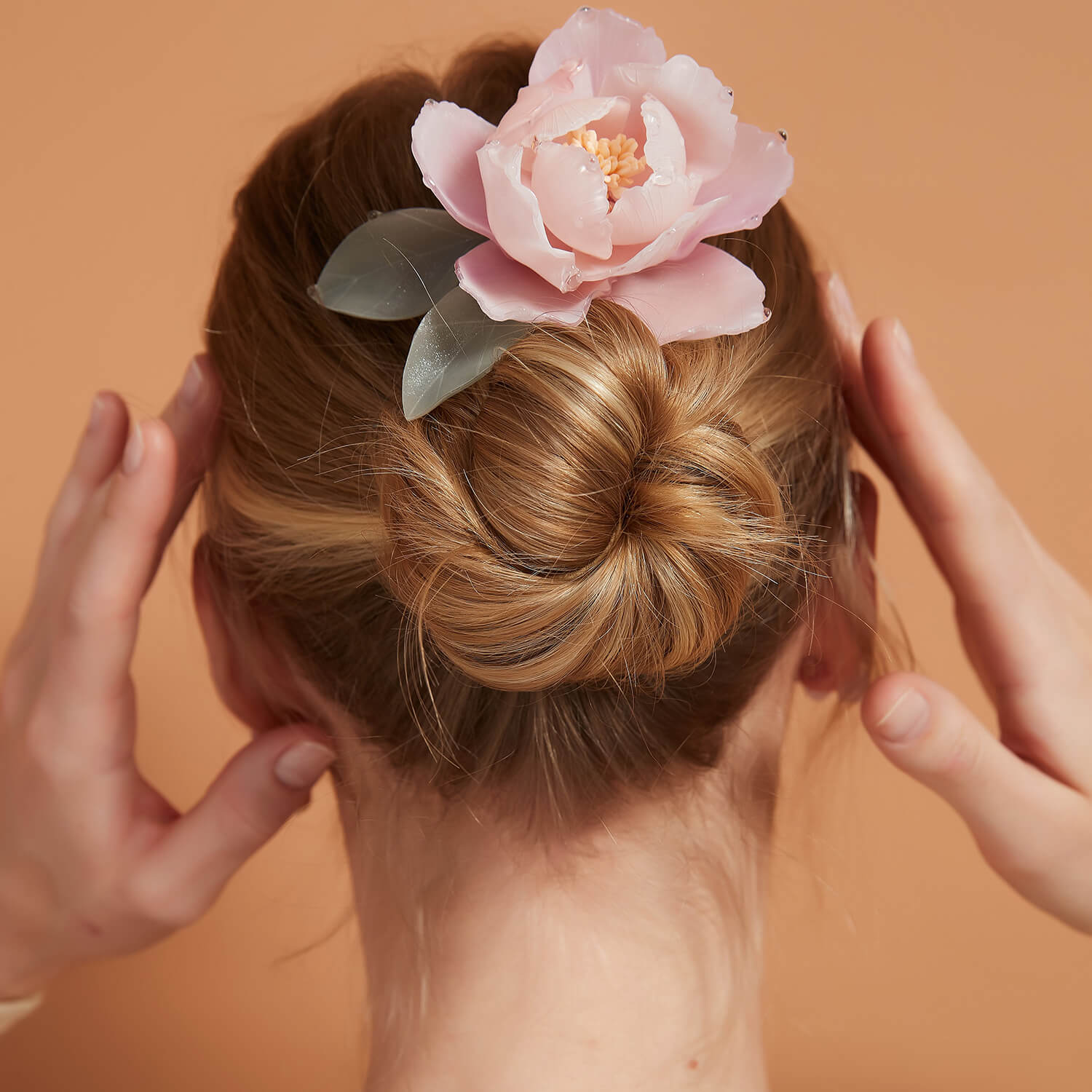 Grande Peony Hair ClipHair ClipsJewelryBlossomuniqueflowerearringsgiftforhermothergiftdaughtergiftbirthdaygiftanniversarygift