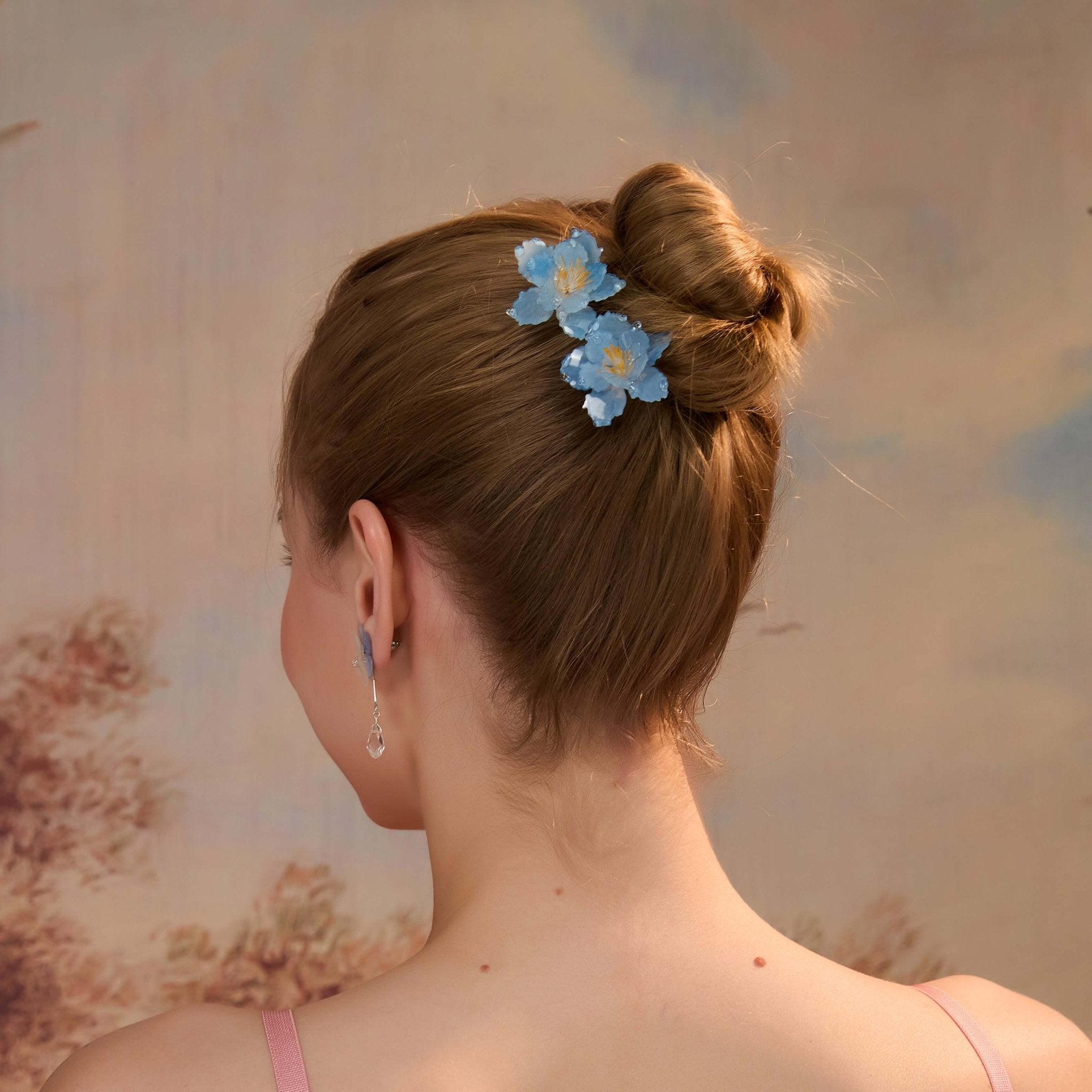 Himalayan Blue Poppy Hair Pin (2 - Pieces)HAIRJewelryBlossomuniqueflowerearringsgiftforhermothergiftdaughtergiftbirthdaygiftanniversarygift