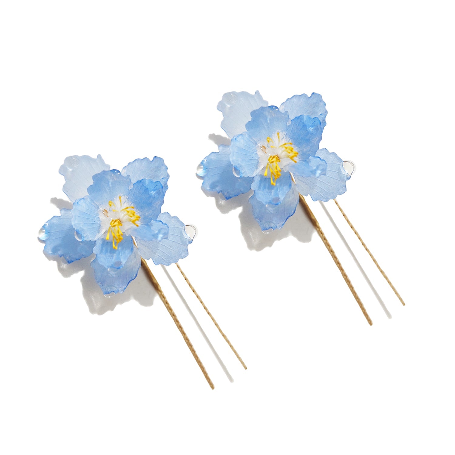Himalayan Blue Poppy Hair Pin (2 - Pieces)HAIRJewelryBlossomuniqueflowerearringsgiftforhermothergiftdaughtergiftbirthdaygiftanniversarygift