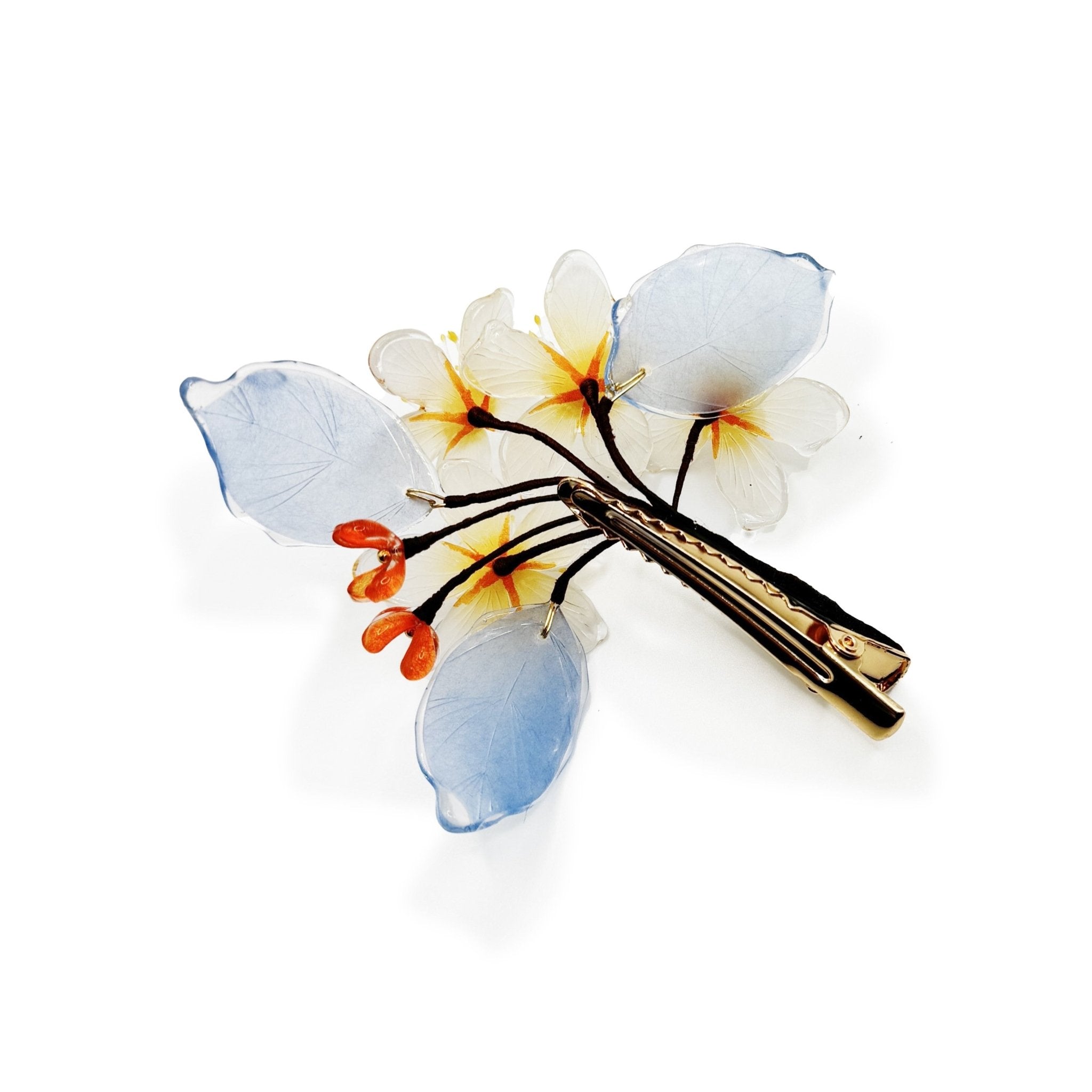 Jasmine Flower Red Hawnthorn Hair ClipHair ClipsJewelryBlossomuniqueflowerearringsgiftforhermothergiftdaughtergiftbirthdaygiftanniversarygift