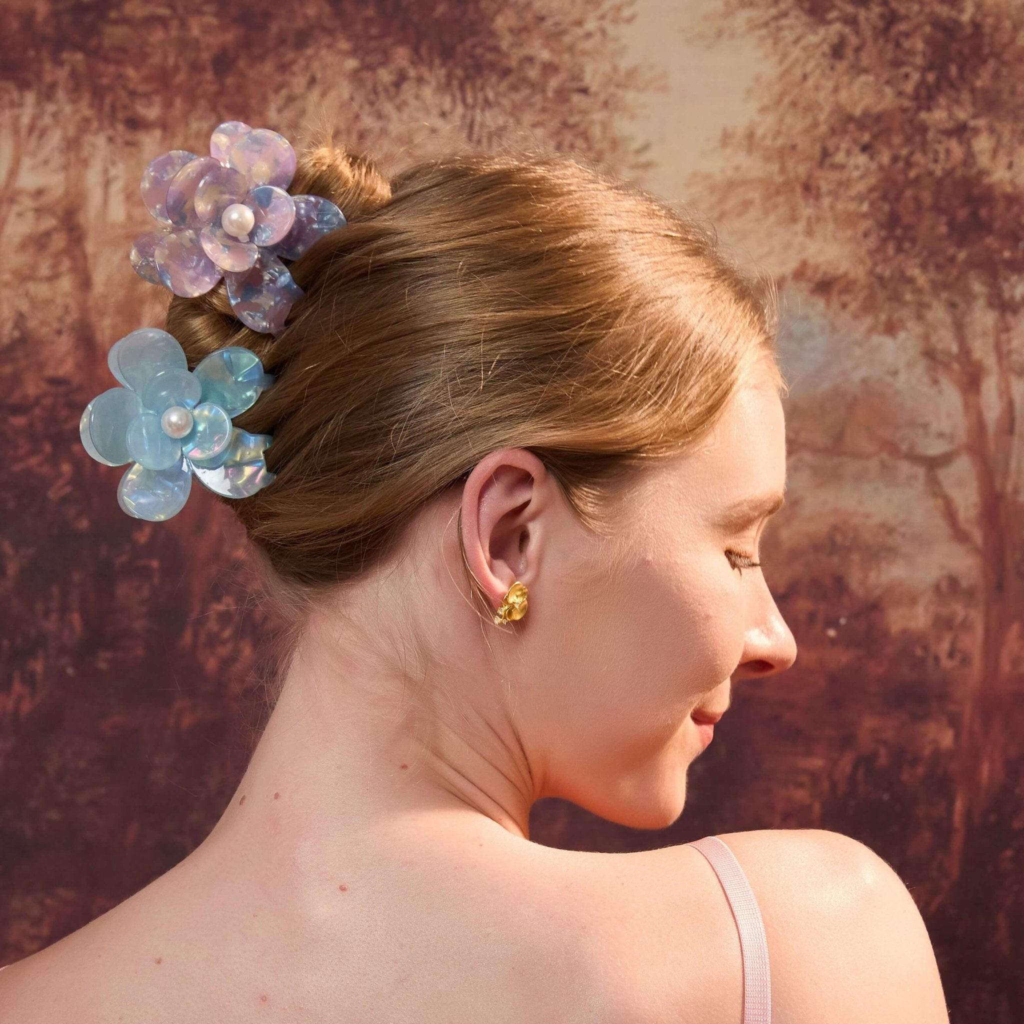 Jasmine Pearl Bloom Hair Claw Duo (2 Pieces)hair clawsJewelryBlossomuniqueflowerearringsgiftforhermothergiftdaughtergiftbirthdaygiftanniversarygift