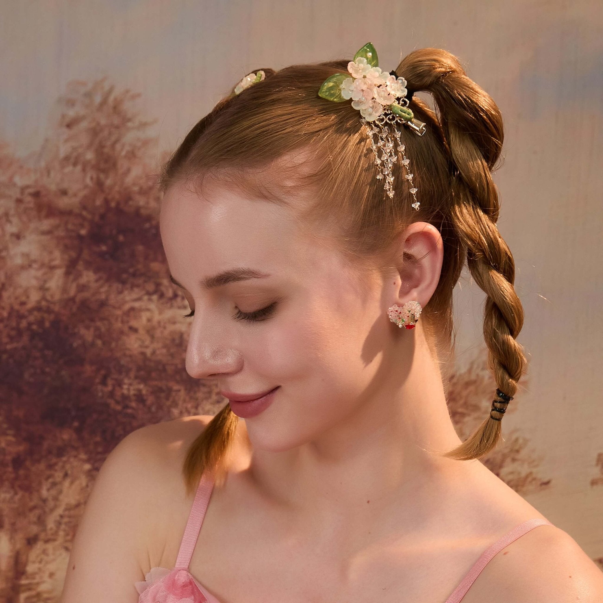 Jasmine Tassel Hair Clip Duo (2 Pieces)Hair ClipsJewelryBlossomuniqueflowerearringsgiftforhermothergiftdaughtergiftbirthdaygiftanniversarygift