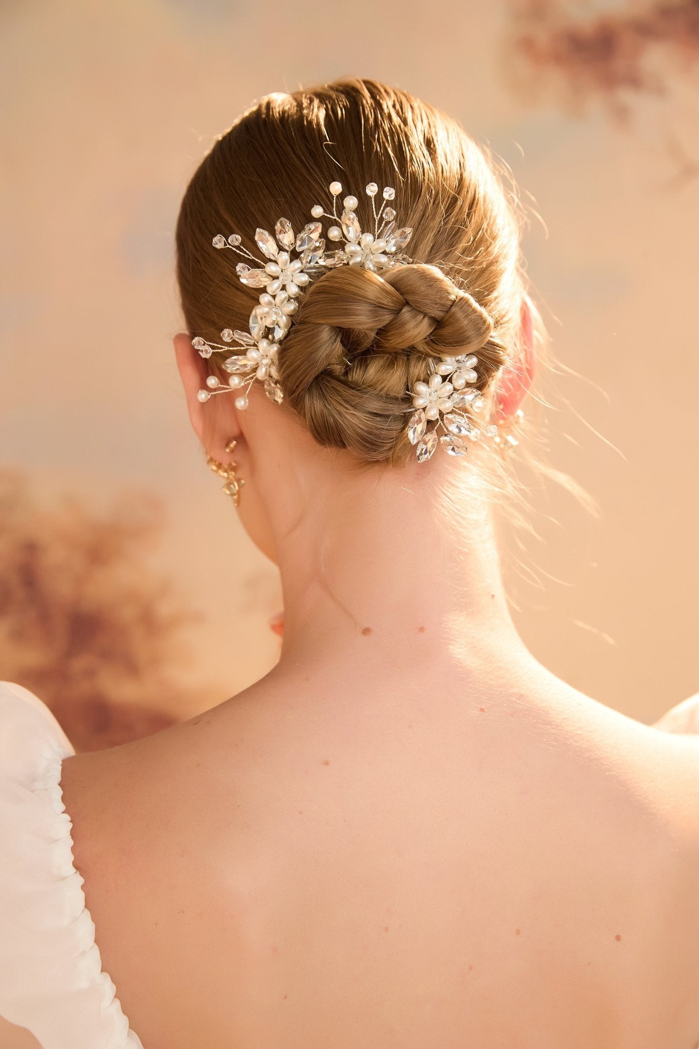 Juliette Hair Pin Set (4-Piece)HAIRJewelryBlossomuniqueflowerearringsgiftforhermothergiftdaughtergiftbirthdaygiftanniversarygift