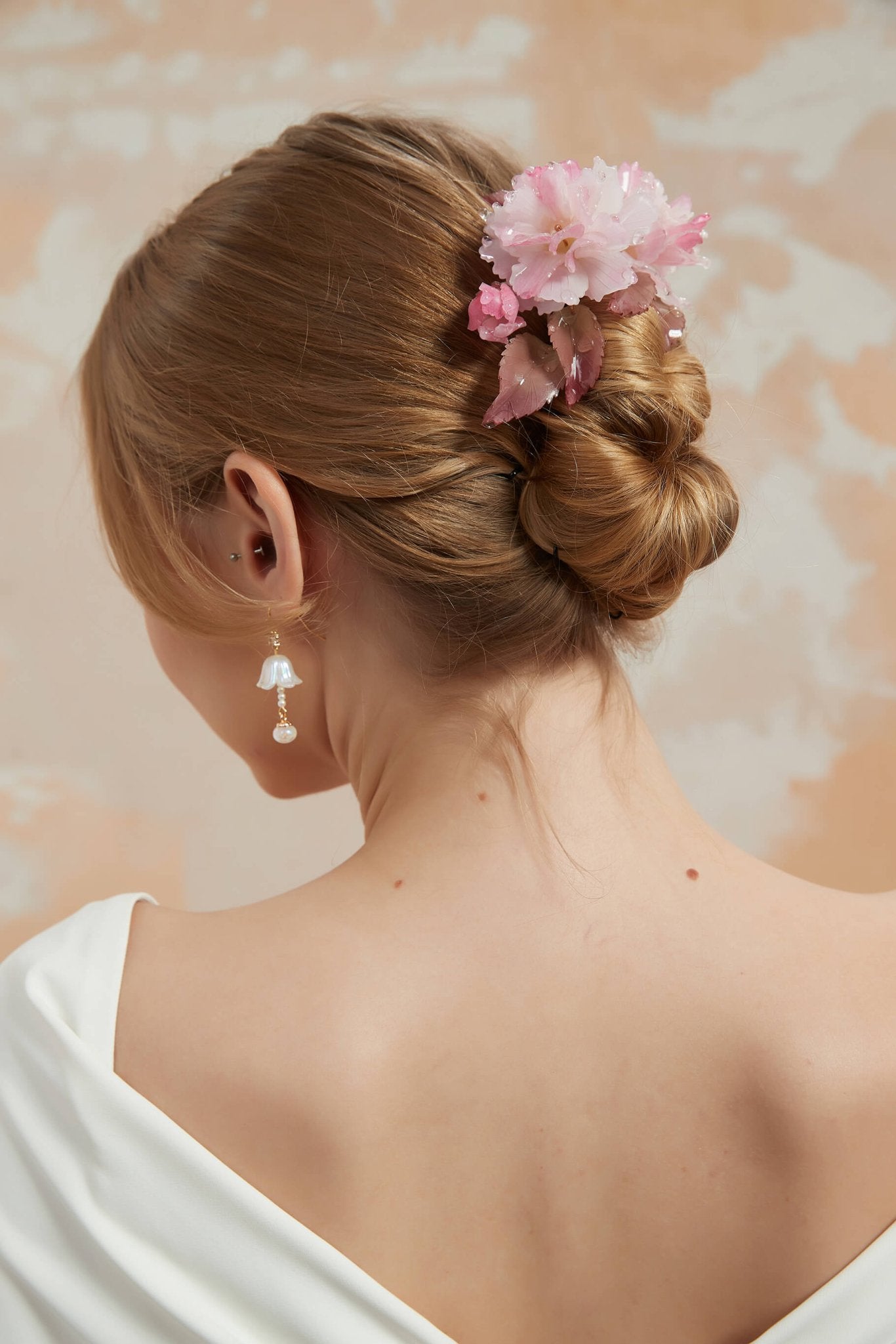 Kanzan Cherry Blossom Hair ClipHair ClipsJewelryBlossomuniqueflowerearringsgiftforhermothergiftdaughtergiftbirthdaygiftanniversarygift