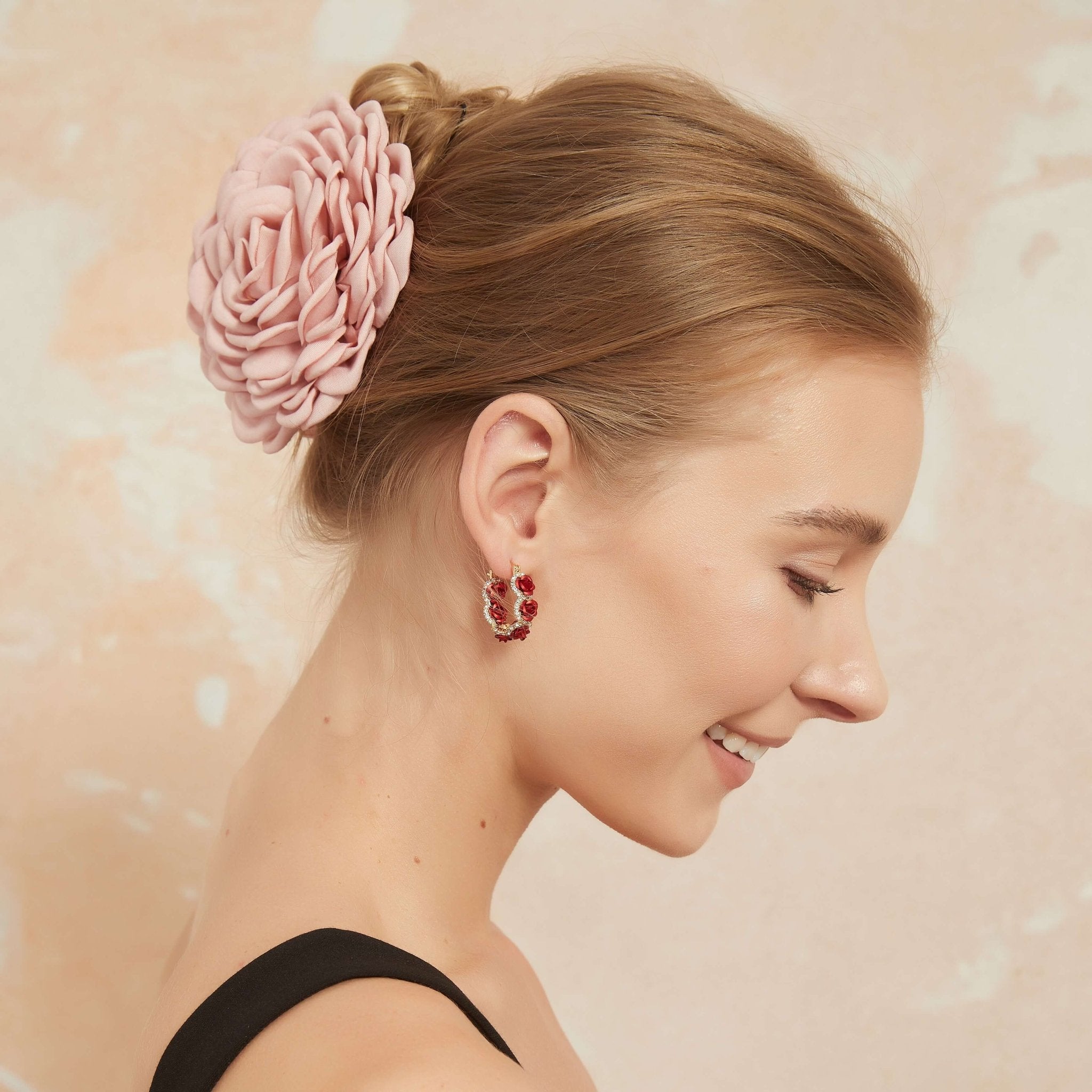 Large Pink Camellia Hair Clawhair clawsJewelryBlossomuniqueflowerearringsgiftforhermothergiftdaughtergiftbirthdaygiftanniversarygift