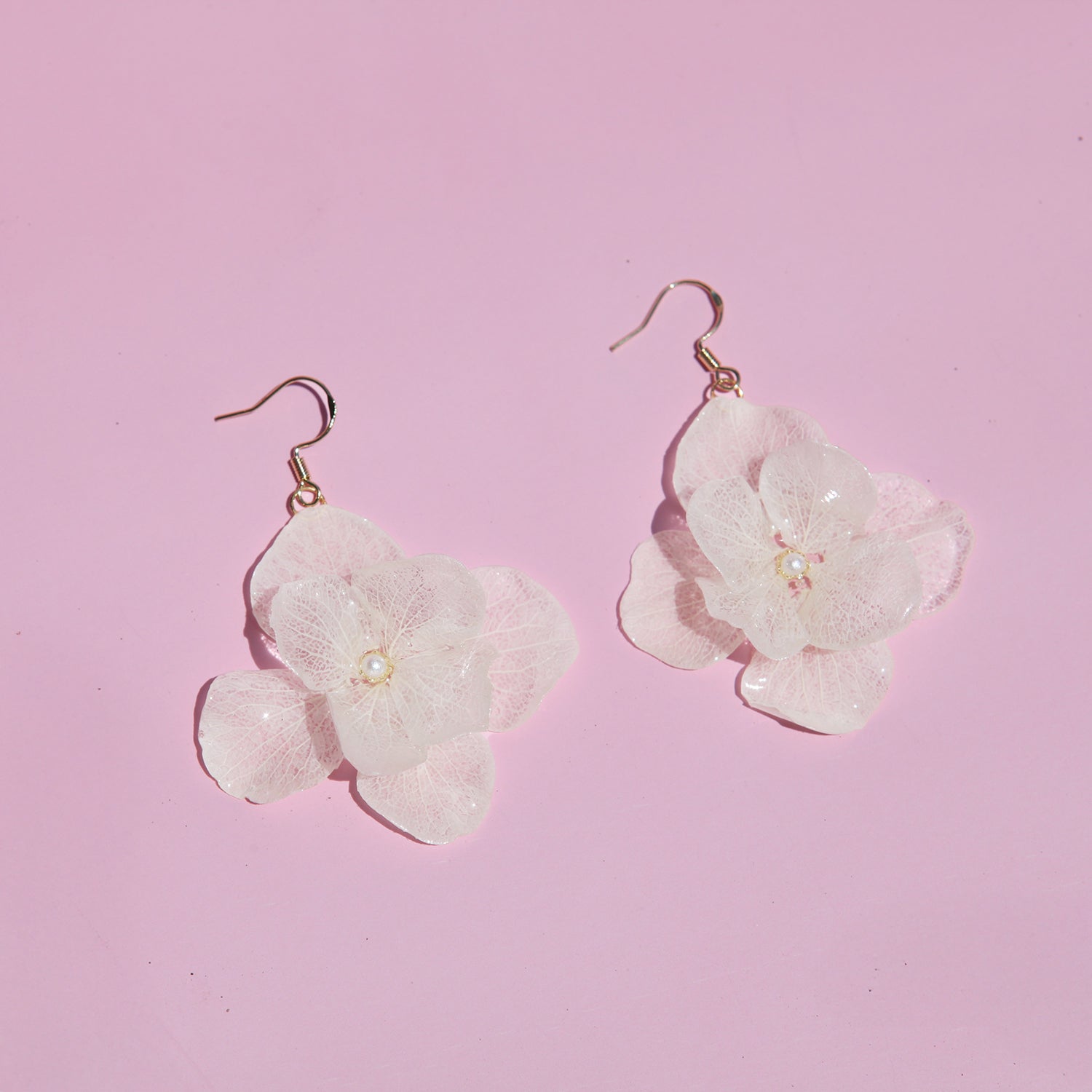 Large White Rose Petal Drop EarringsEarringsJewelryBlossomuniqueflowerearringsgiftforhermothergiftdaughtergiftbirthdaygiftanniversarygift