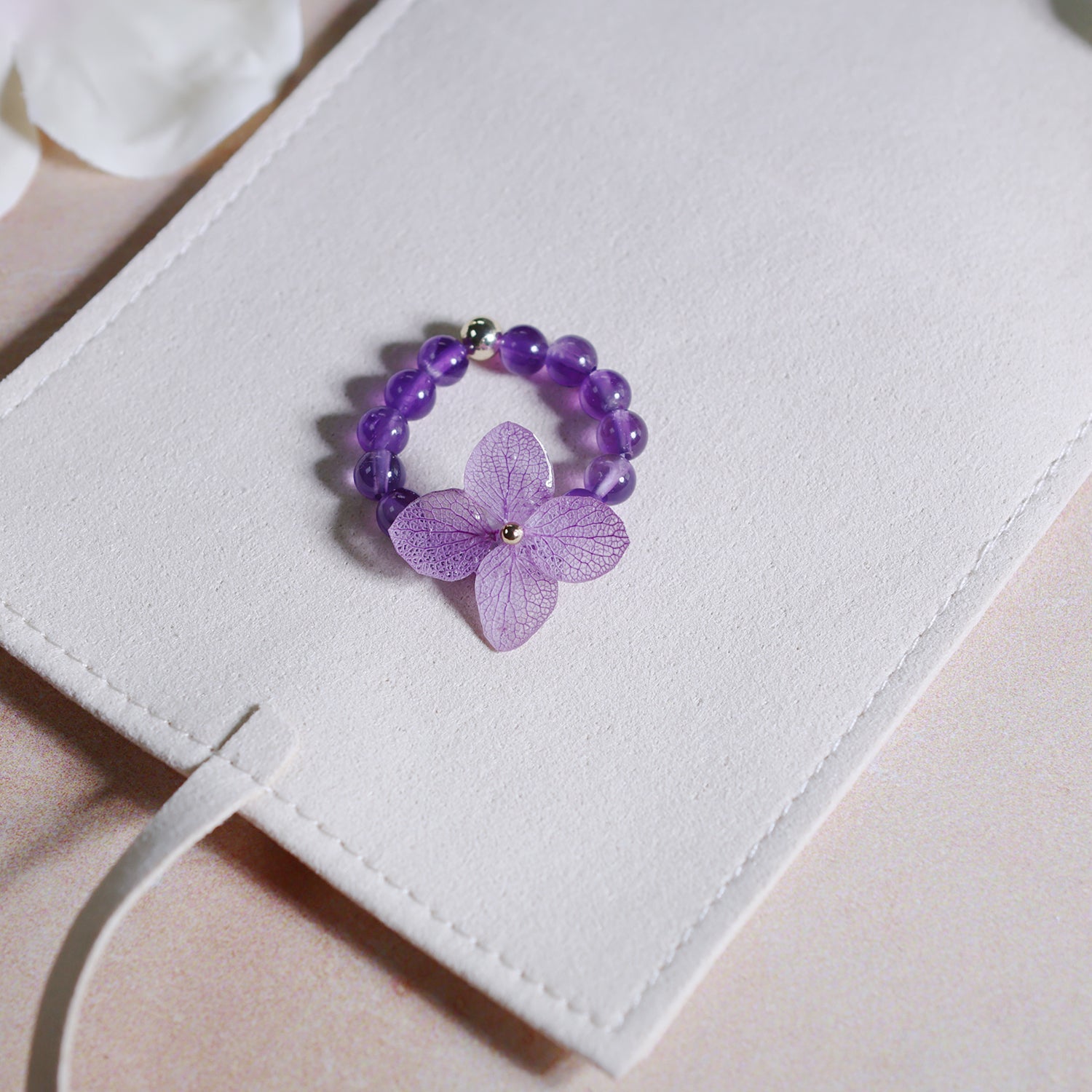Midnight Meadow Crytal RingsJewelryBlossomuniqueflowerearringsgiftforhermothergiftdaughtergiftbirthdaygiftanniversarygift