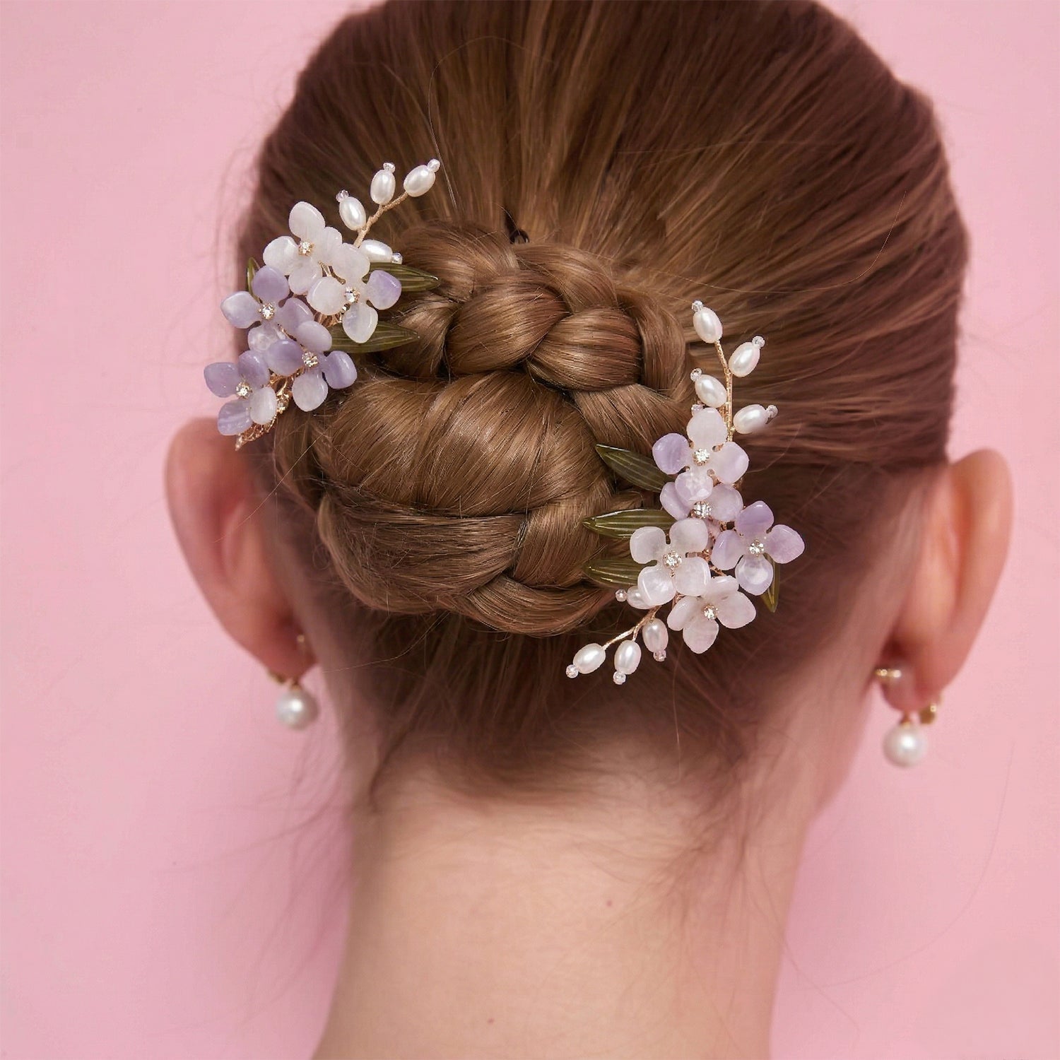 Purple Lilac Flower Hair Clips (2 Pieces)Hair ClipsJewelryBlossomuniqueflowerearringsgiftforhermothergiftdaughtergiftbirthdaygiftanniversarygift