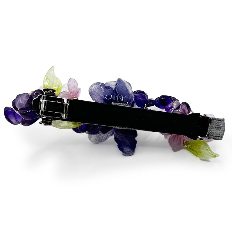Purple Peony Lilac Garden Hair Barrette ClipHair ClipsJewelryBlossomuniqueflowerearringsgiftforhermothergiftdaughtergiftbirthdaygiftanniversarygift