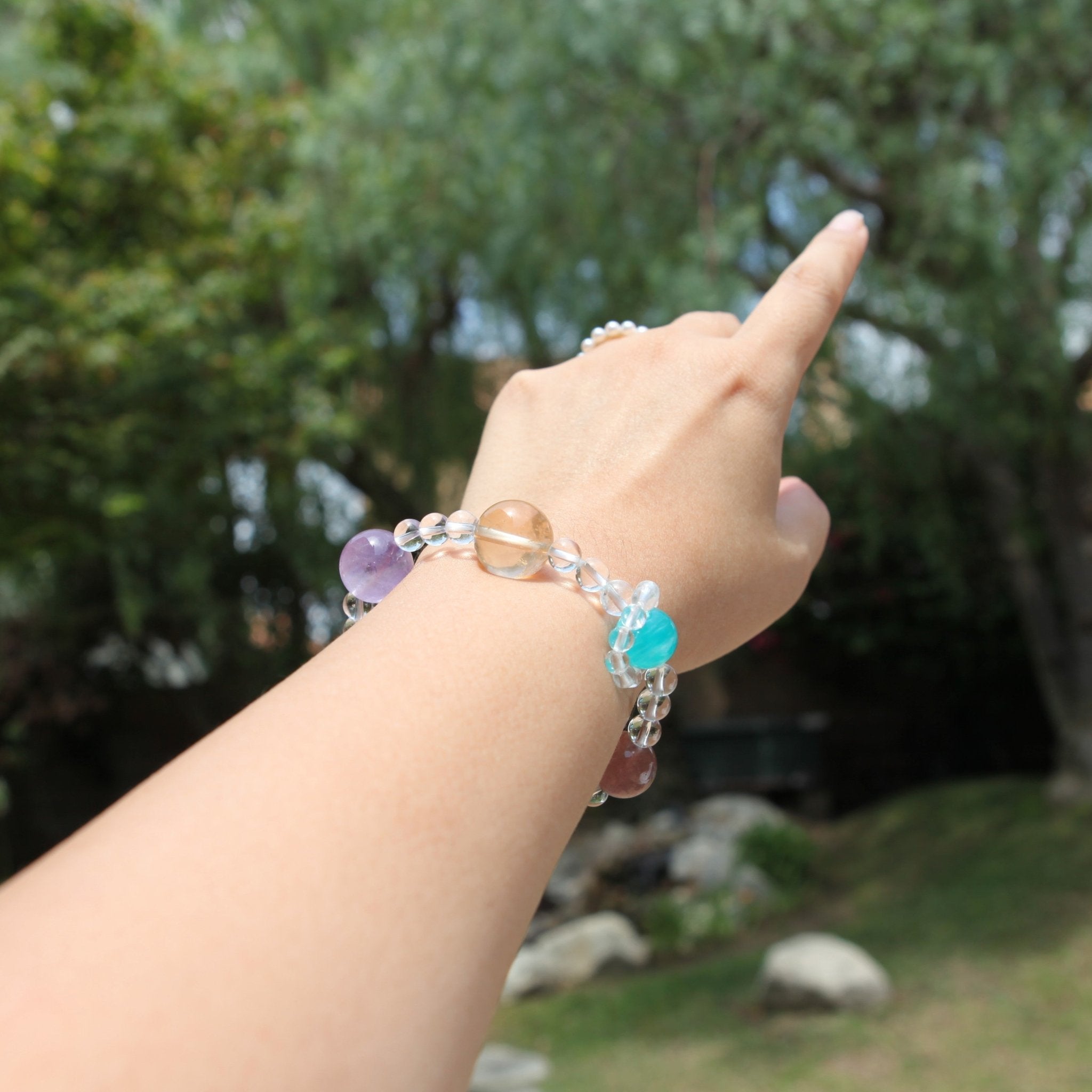 Radiant Elements Natural Crystal BraceletBraceletJewelryBlossomuniqueflowerearringsgiftforhermothergiftdaughtergiftbirthdaygiftanniversarygift