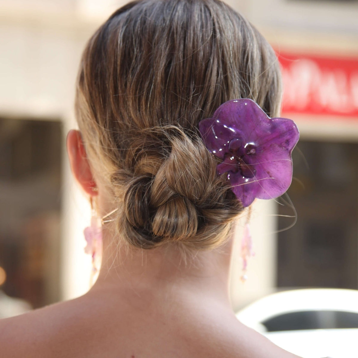 *Real Flower* Amethyst Orchid French Pin HAIR JewelryBlossom #flowerjewelry# #weddingjewelry# #bridaljewelry# #weddinggift# #bridemaidgift##giftforher# #mothergift# #daughtergift# #birthdaygift# #anniversarygi