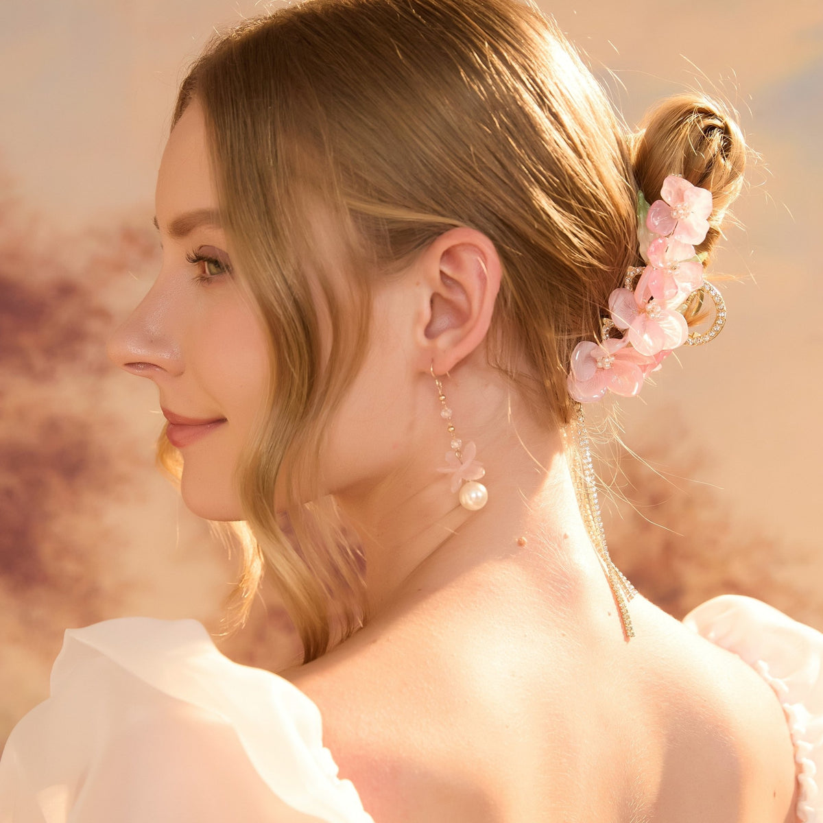 *Real Flower* Ballet Hydrangea Pearl Bloom Earrings Earrings JewelryBlossom flowerjewelry weddingjewelry bridaljewelry weddinggift bridemaidgiftgiftforher mothergift daughtergift birthdaygift anniversarygi