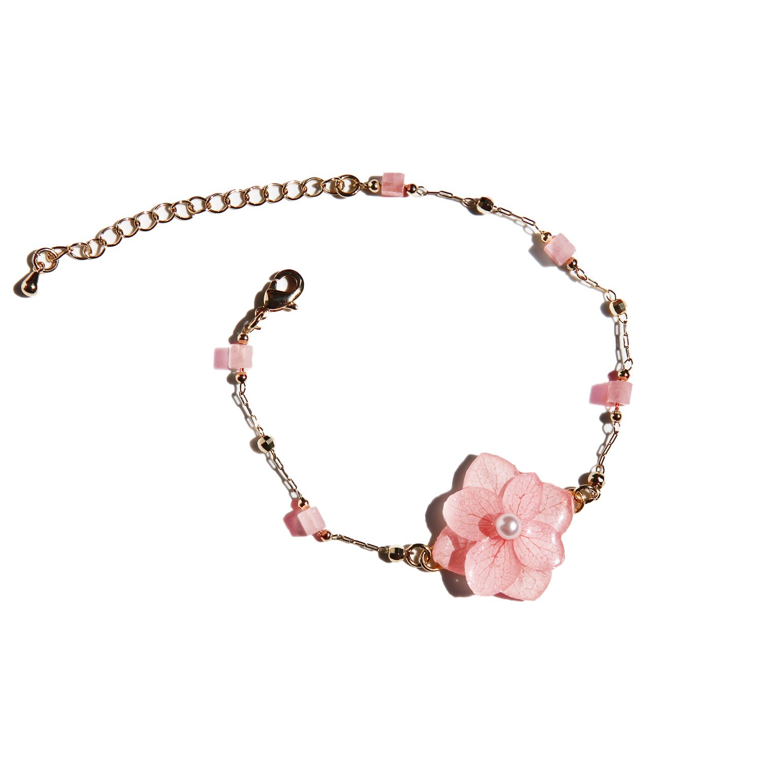 *Real Flower* Hydrangea Crystal Bracelets (Stackable)BraceletJewelryBlossomuniqueflowerearringsgiftforhermothergiftdaughtergiftbirthdaygiftanniversarygift