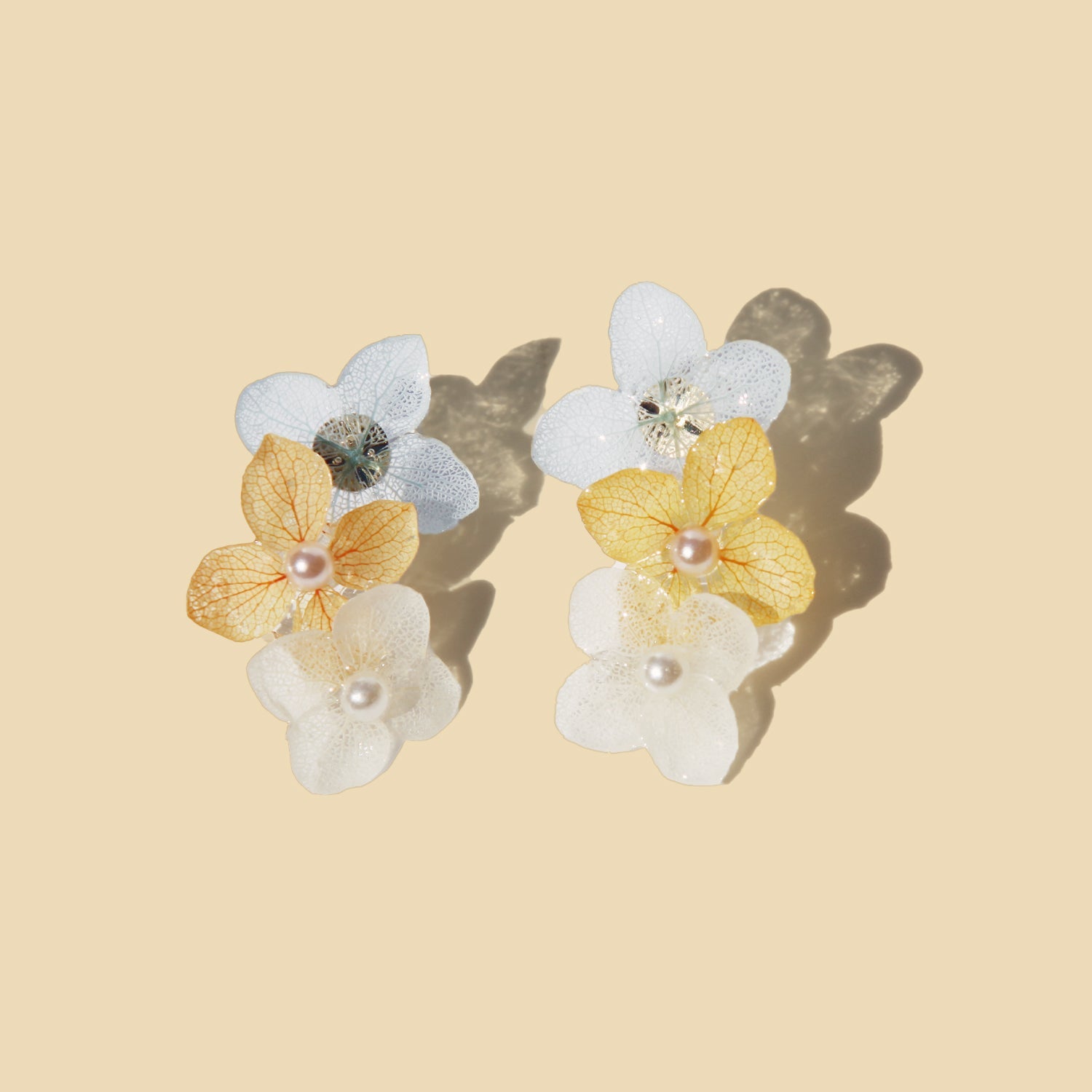 *Real Flower* Peach & Lavender Hydrangea Studs Earrings (Final Sale)EarringsJewelryBlossomuniqueflowerearringsgiftforhermothergiftdaughtergiftbirthdaygiftanniversarygift