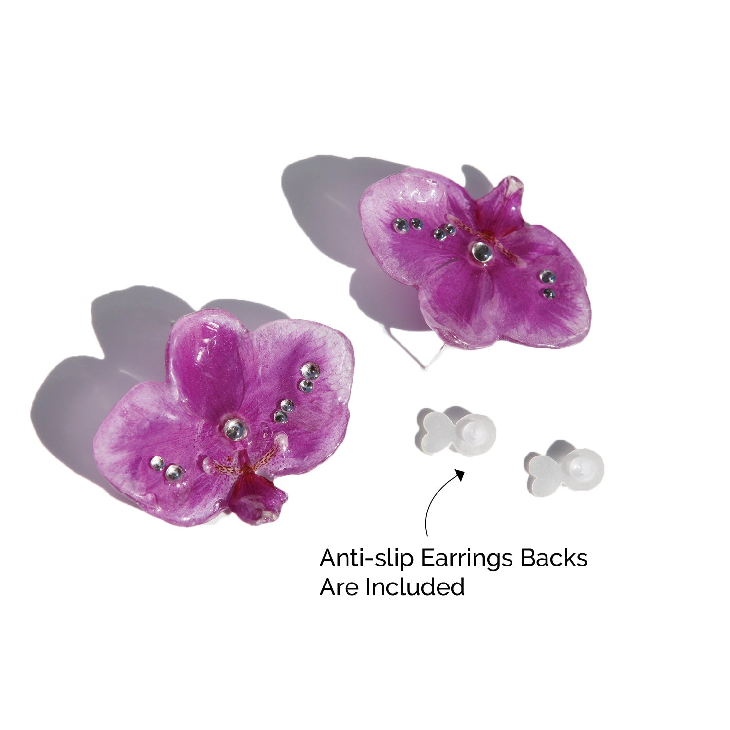 *Real Flower* Radiant Orchid Crystal EarringsEarringsJewelryBlossomuniqueflowerearringsgiftforhermothergiftdaughtergiftbirthdaygiftanniversarygift