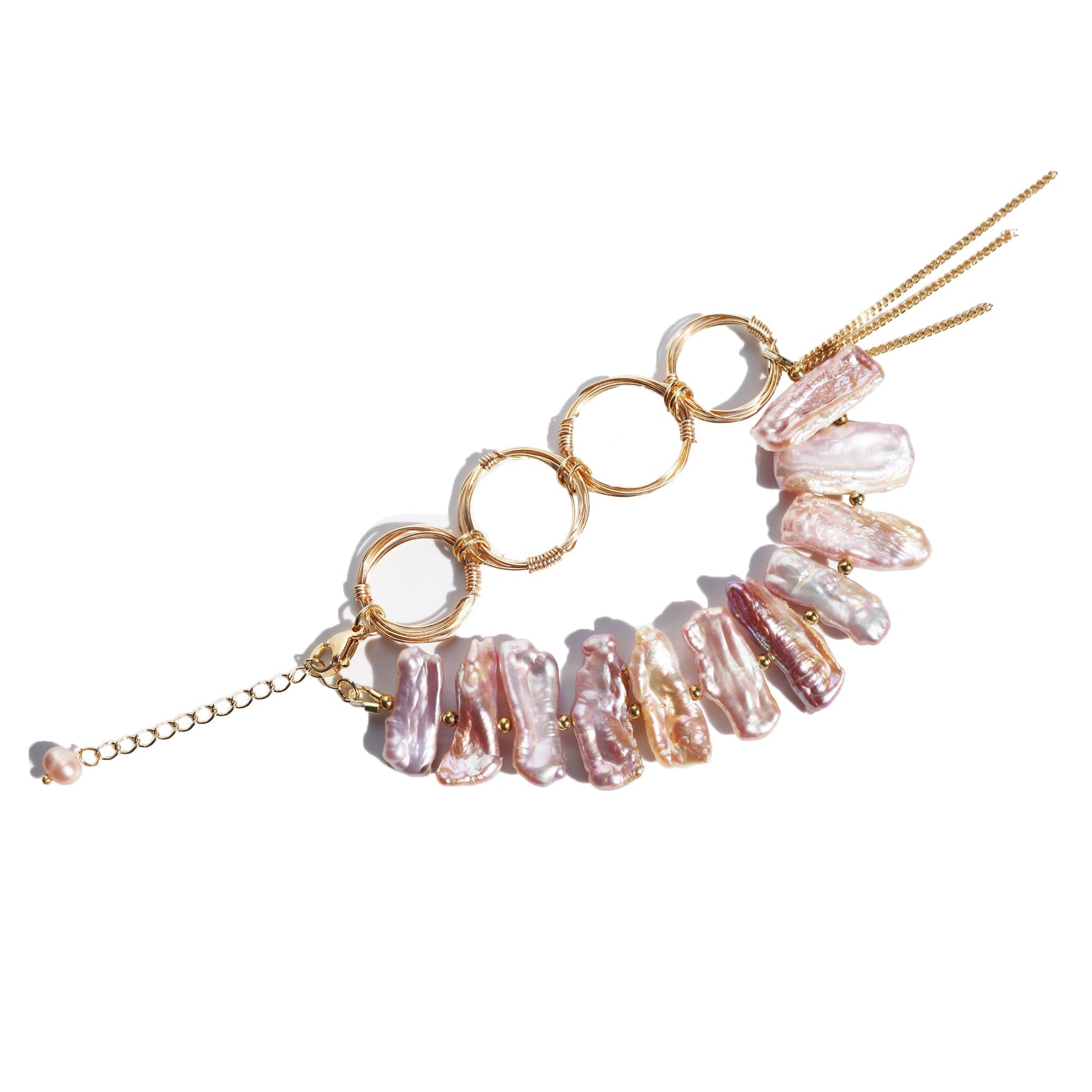 Riviera Ribbed Pearl BraceletBraceletJewelryBlossomuniqueflowerearringsgiftforhermothergiftdaughtergiftbirthdaygiftanniversarygift