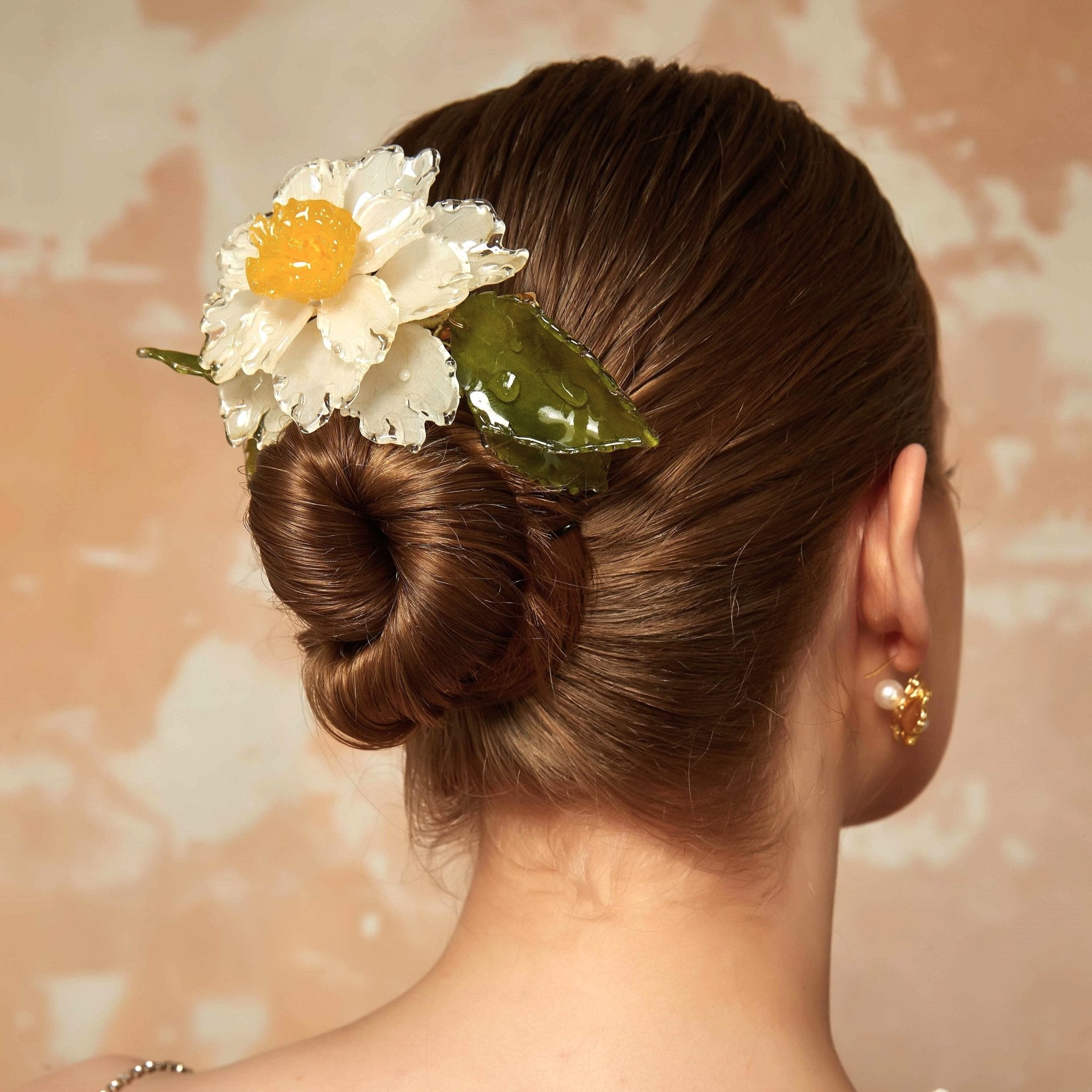 Southern Gardenia Flower Hair Barrette ClipHair ClipsJewelryBlossomuniqueflowerearringsgiftforhermothergiftdaughtergiftbirthdaygiftanniversarygift