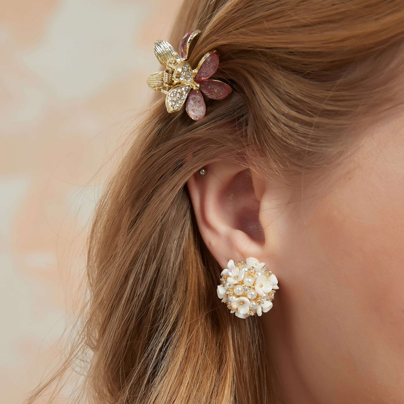 #butterflyearring# - #jewelryblossom##earrings##fairyearrings##weddingearrings##fabricearrings#