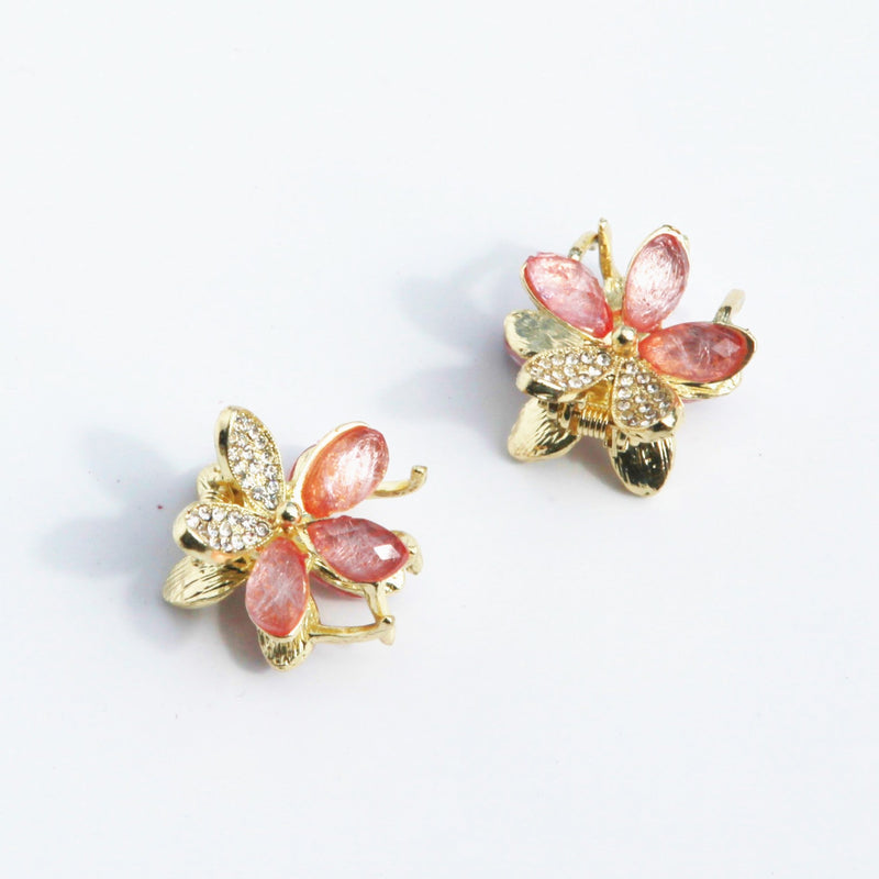 #butterflyearring# - #jewelryblossom##earrings##fairyearrings##weddingearrings##fabricearrings#